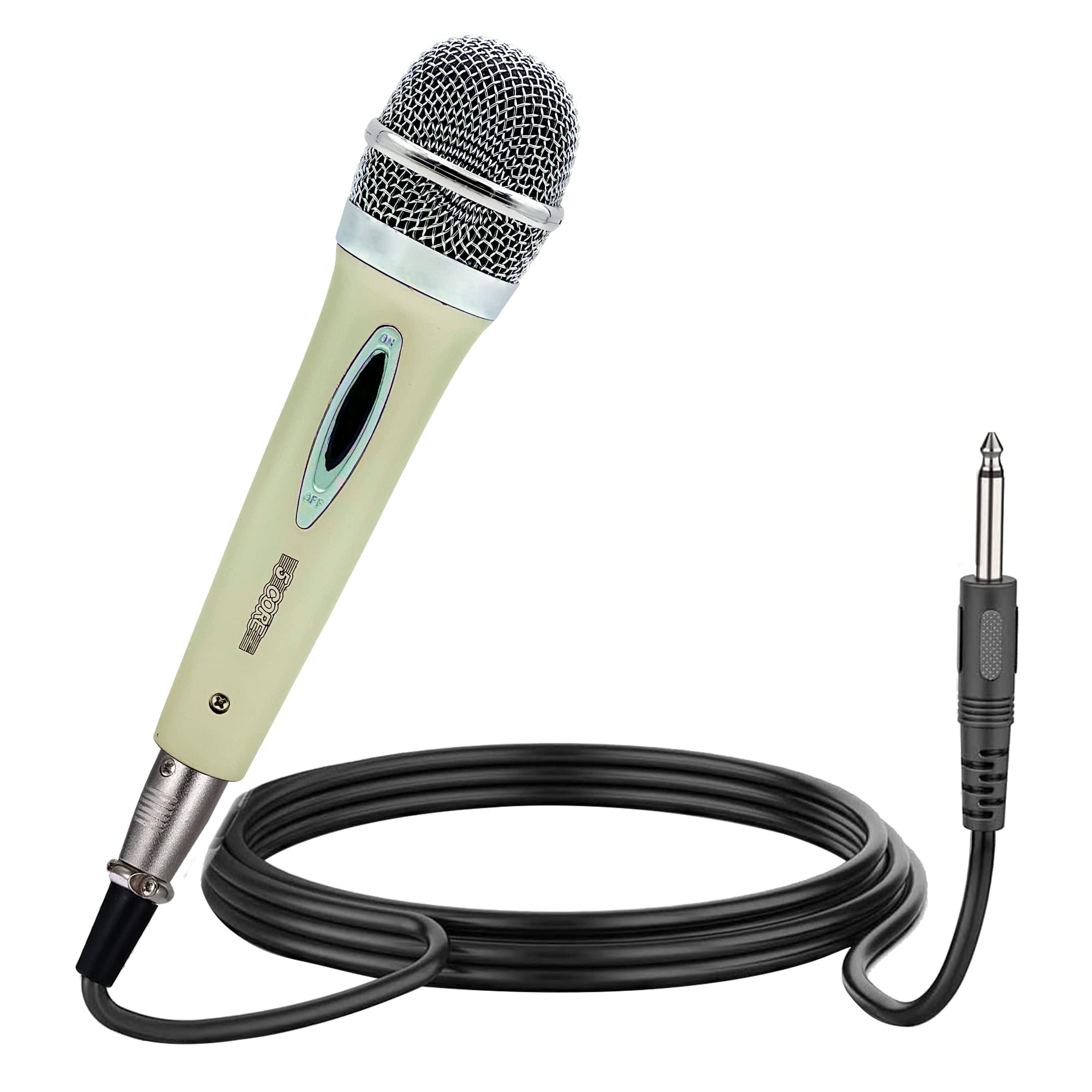 5 CORE Karaoke Microphone Dynamic Vocal Handheld Mic Cardioid Unidirectional Microfono w On and Off Switch Includes XLR Audio Ca