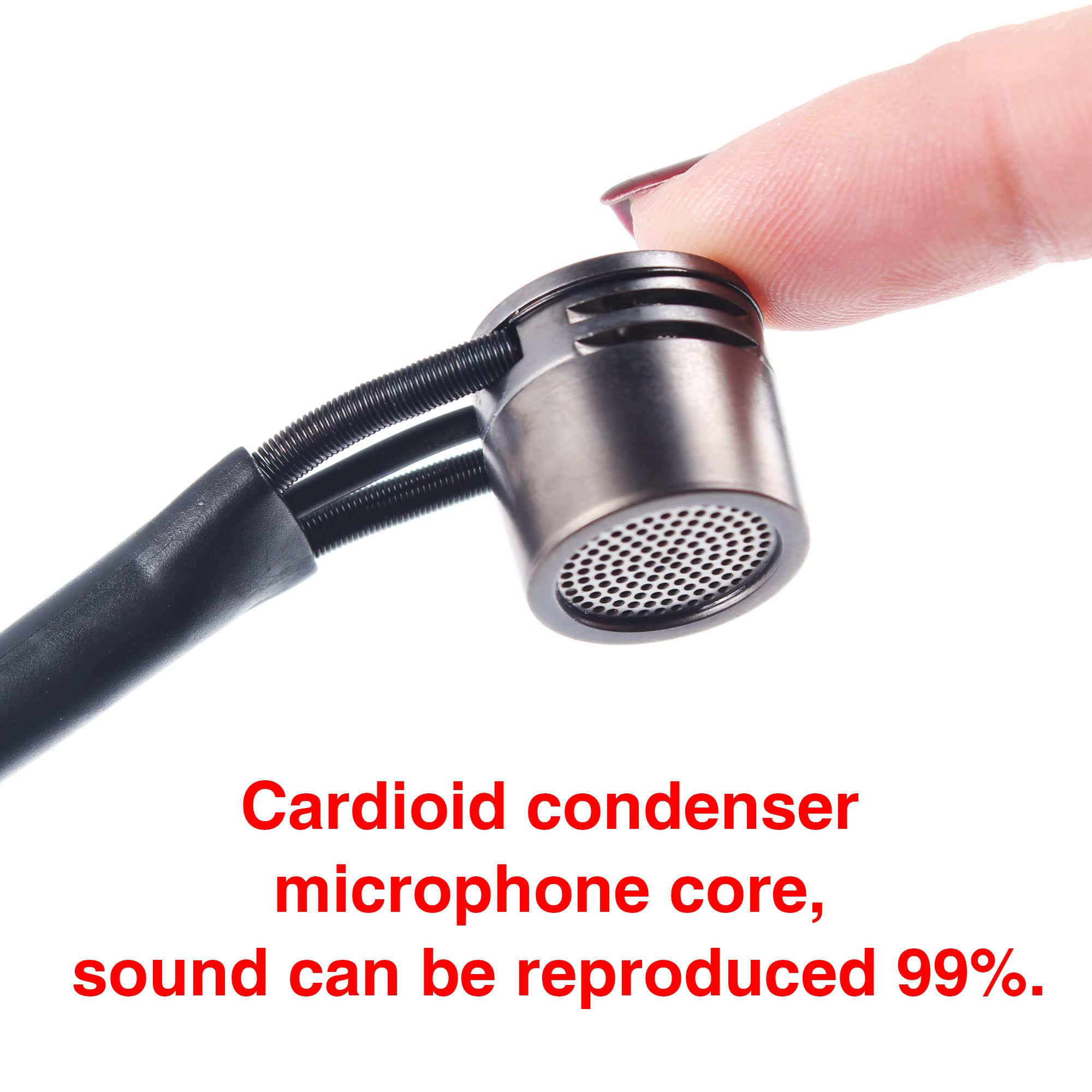 Mamkoes At 5 Wireless Guitar Microphone Uhf Mic Instrument Condenser Pick Up Receiver And Transmitter System For Classical And A