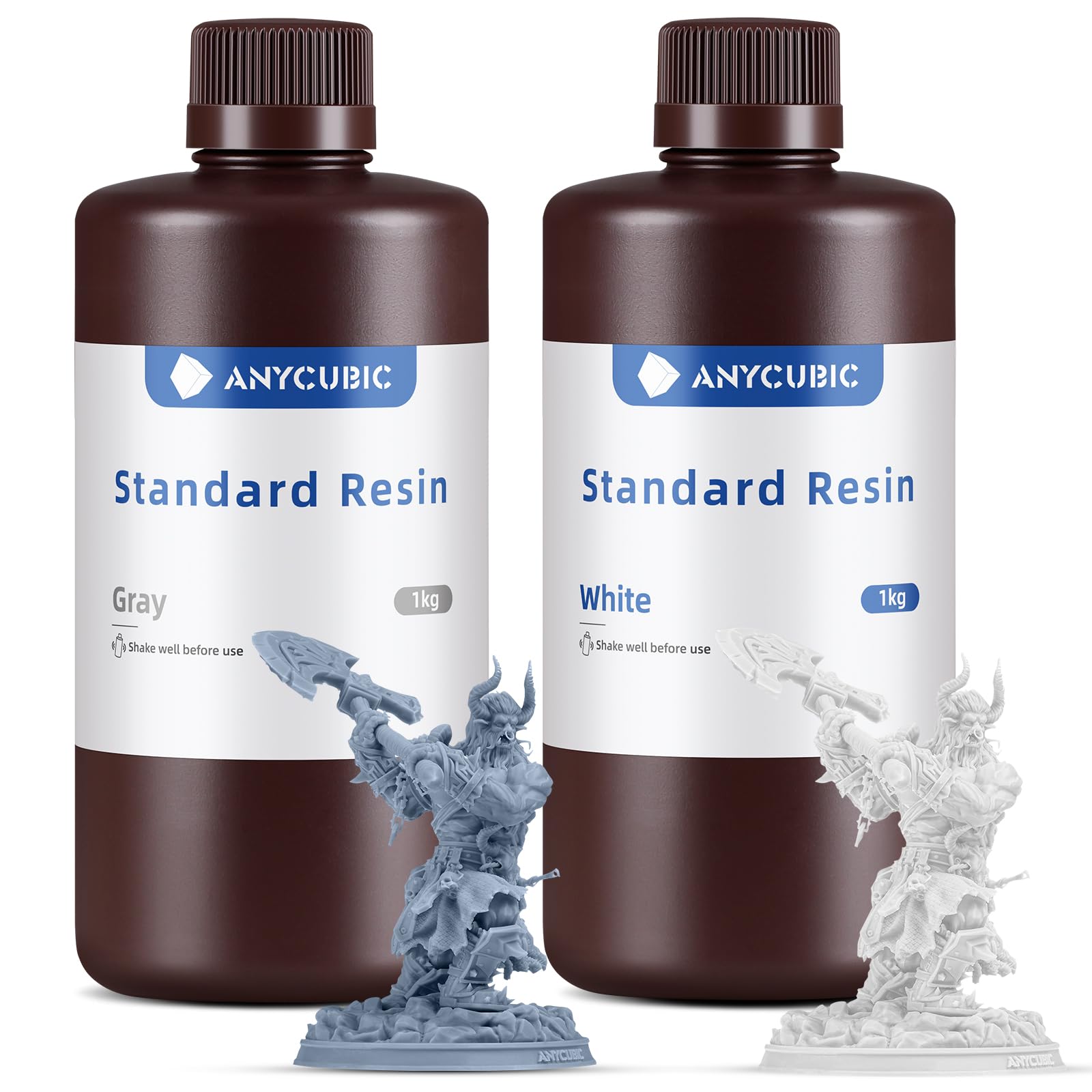 Anycubic 3D Printer Resin, 405Nm Sla Uv Curing Resin With High Precision And Quick Curing & Excellent Fluidity For Lcd 3D Printi