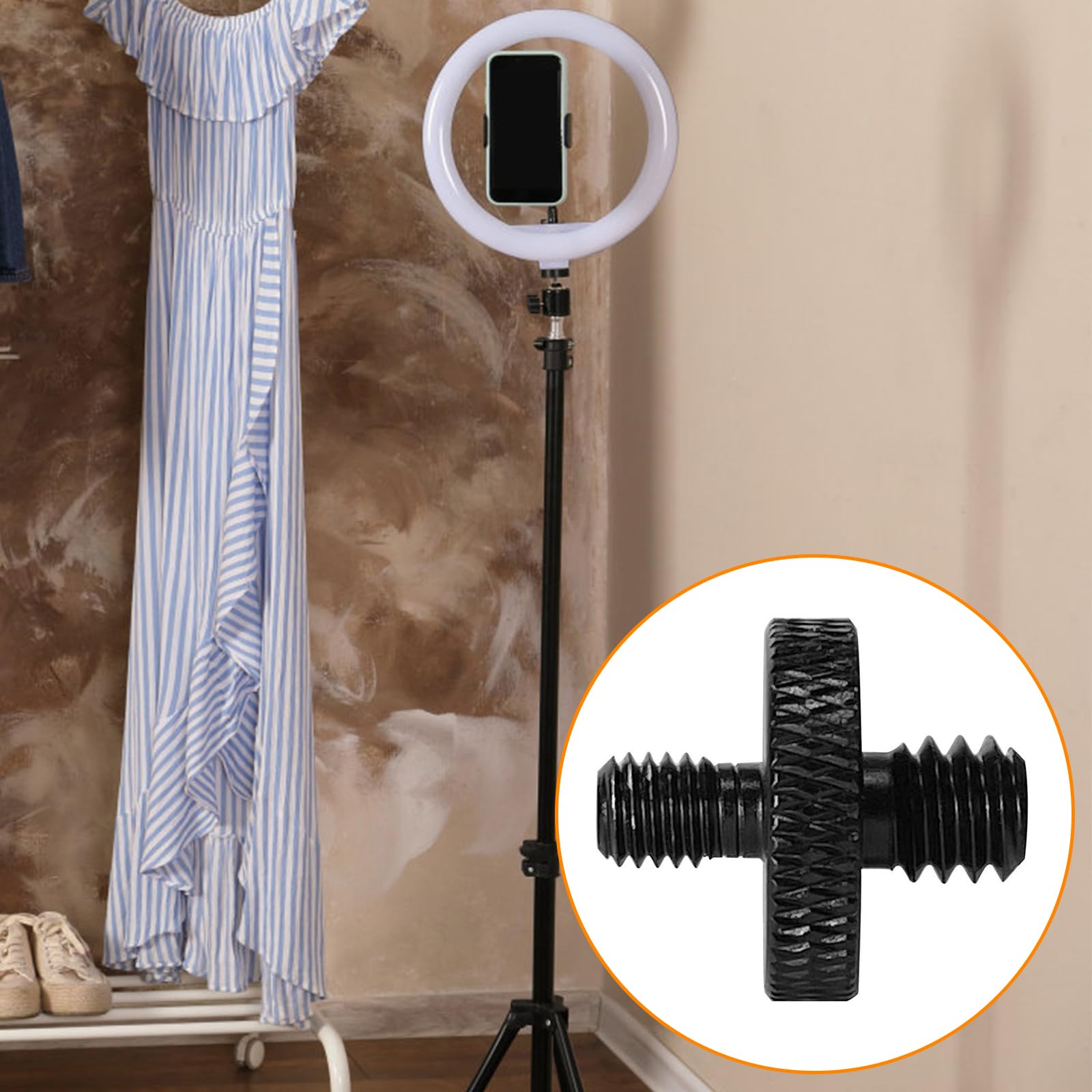 Mewuthede 4 Pcs International Standard 1/4'' Male To M5 Malethreaded Screw Adapter Standard Tripod Mounting Thread Camera Screw