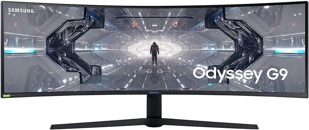 Samsung 49    Odyssey G9 Gaming Monitor, 1000R Curved Screen, Qled, Dual Qhd Display, 240Hz, Nvidia G Sync And Freesync Premium 
