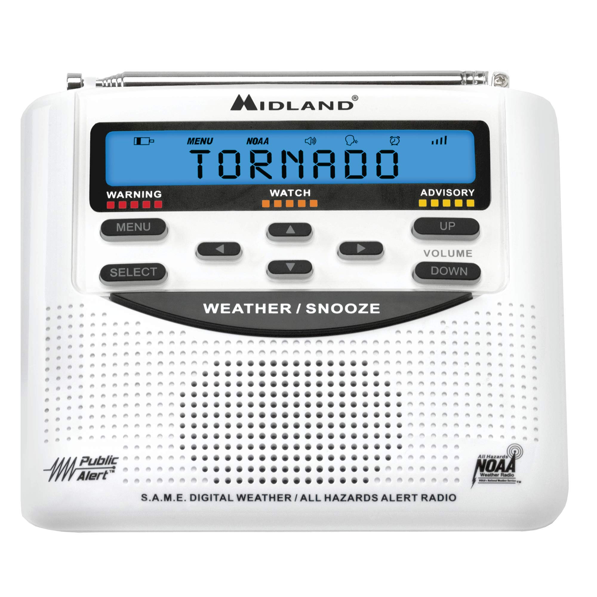 Midland   Wr120, Noaa Emergency Weather Alert Radio   S.A.M.E. Localized Programming, Trilingual Display, 60+ Emergency Alerts,