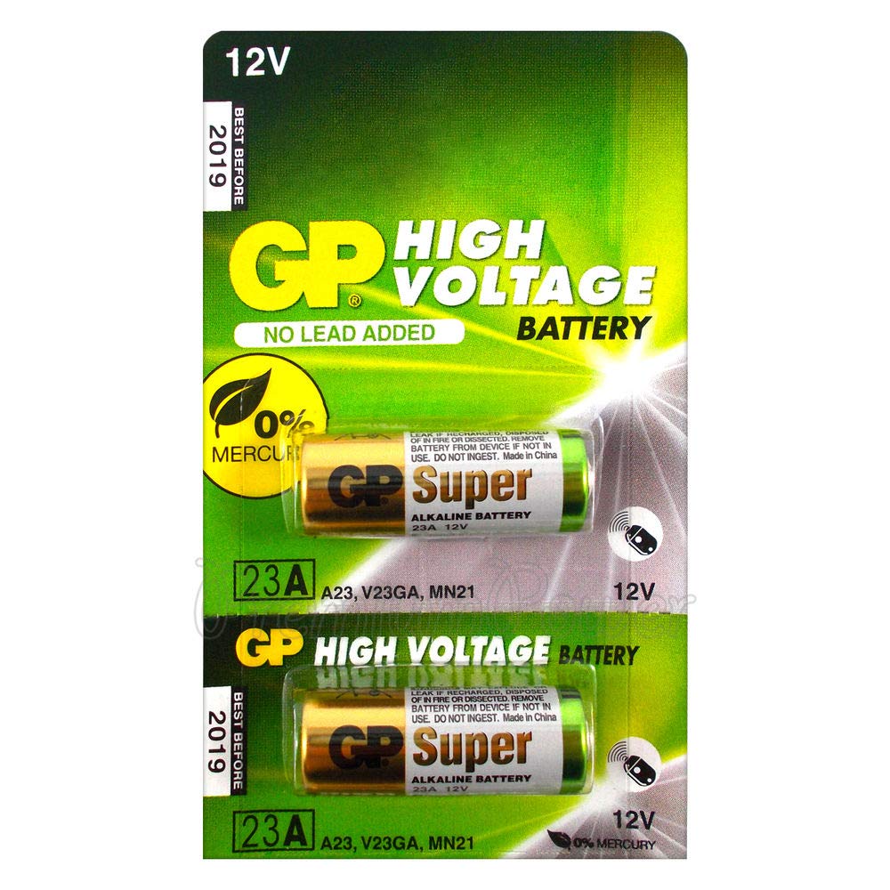 2Pcs Gp 23Ae 12V Alkaline Batteries