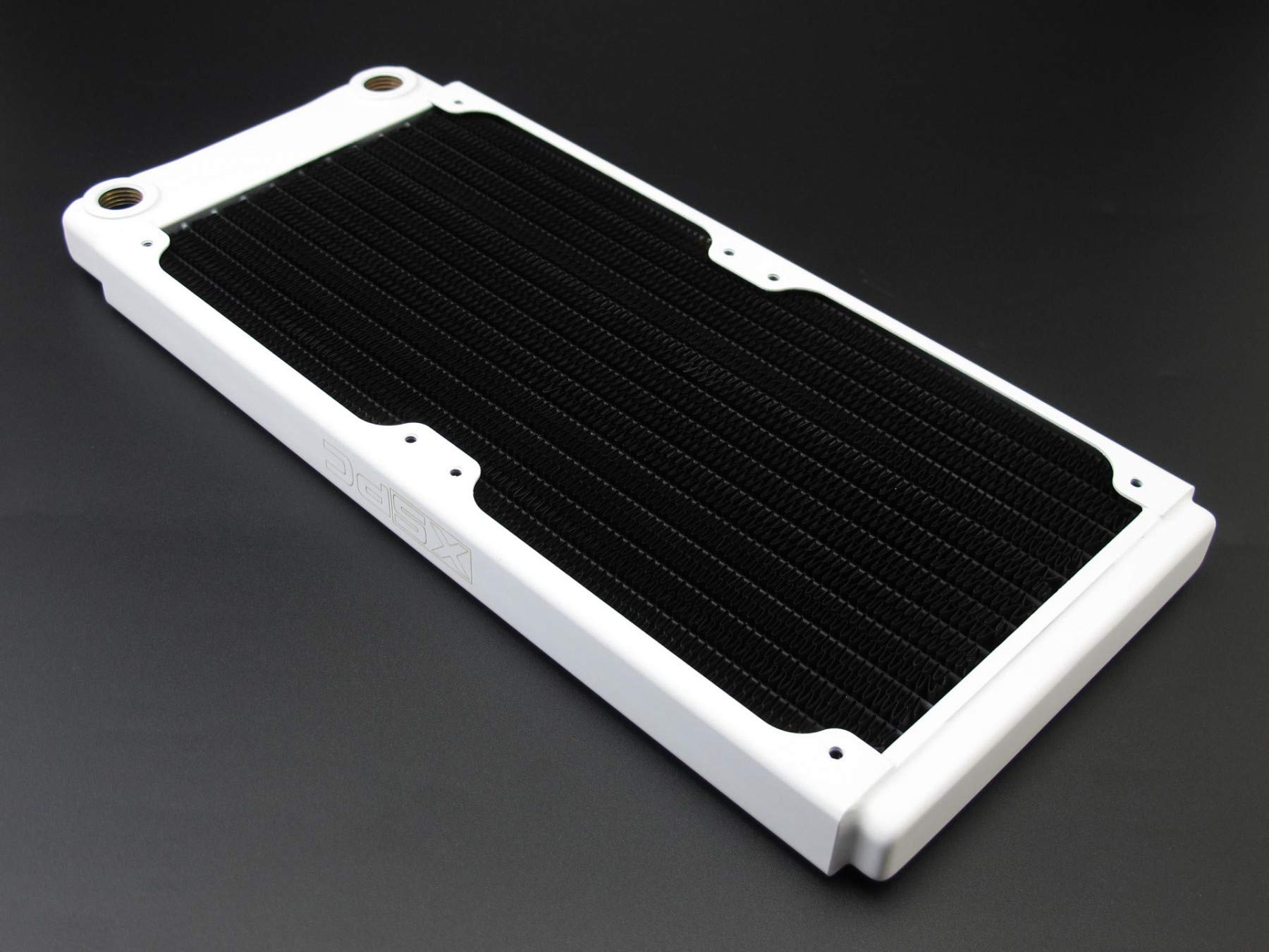 Xspc Tx240 Ultra Thin Radiator, 120Mm X 2, Dual Fan, White