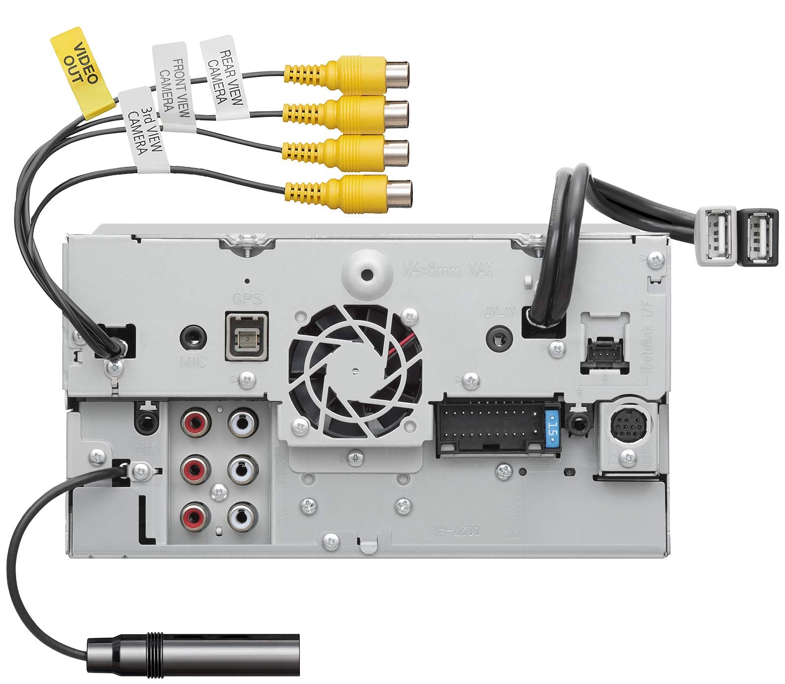 Jvc Kw M865Bw Built In Wi Fi For Wireless Carplay Android Auto, 6.8'' Lcd Touchscreen Display, Am/Fm, Bluetooth, Mp3 Player, Usb