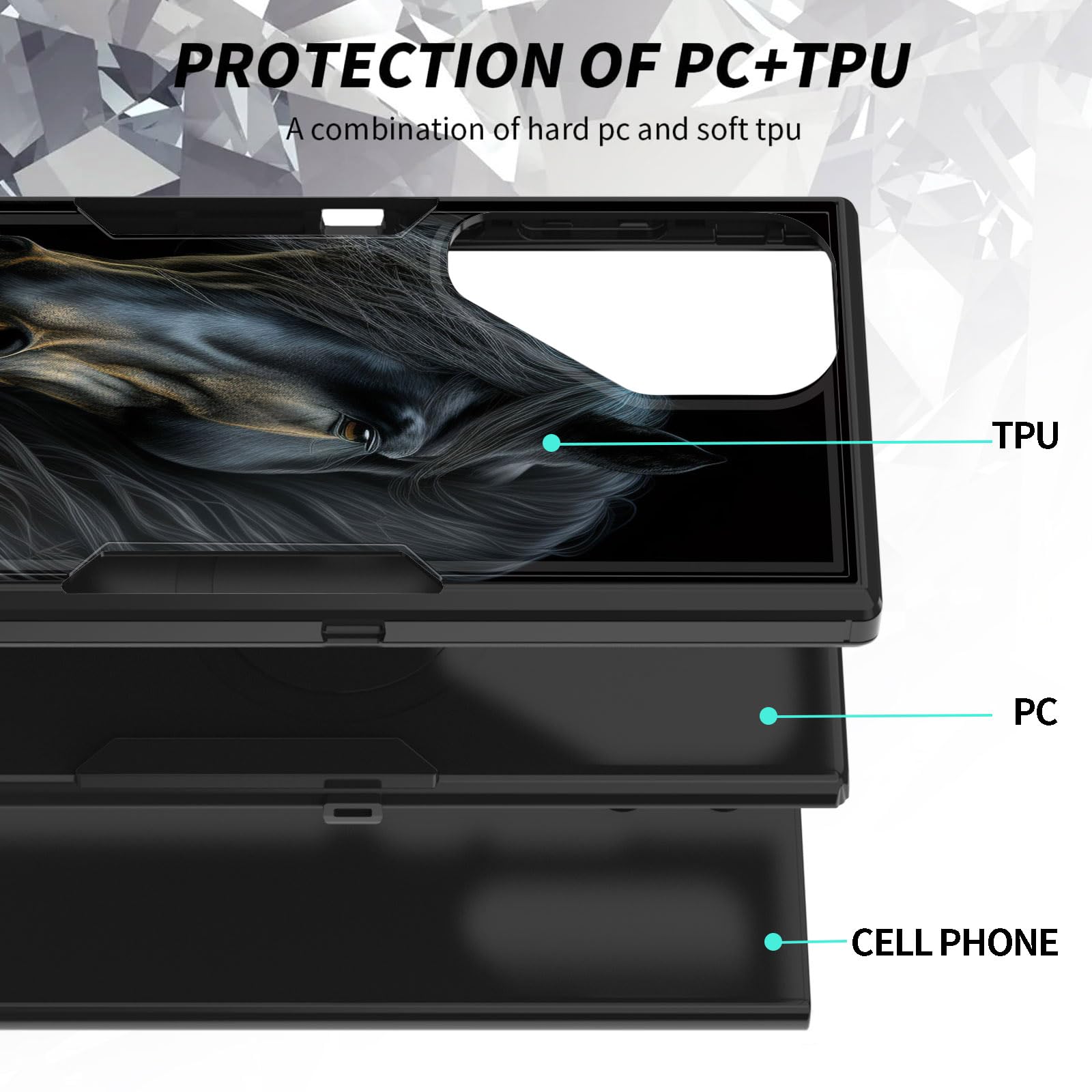 Bfukvou For Galaxy S25 Ultra Case, Dust-Proof Port Cover, Full Body Silicone Rubber Covered, Non-Slip Drop-Proof Phone Case For