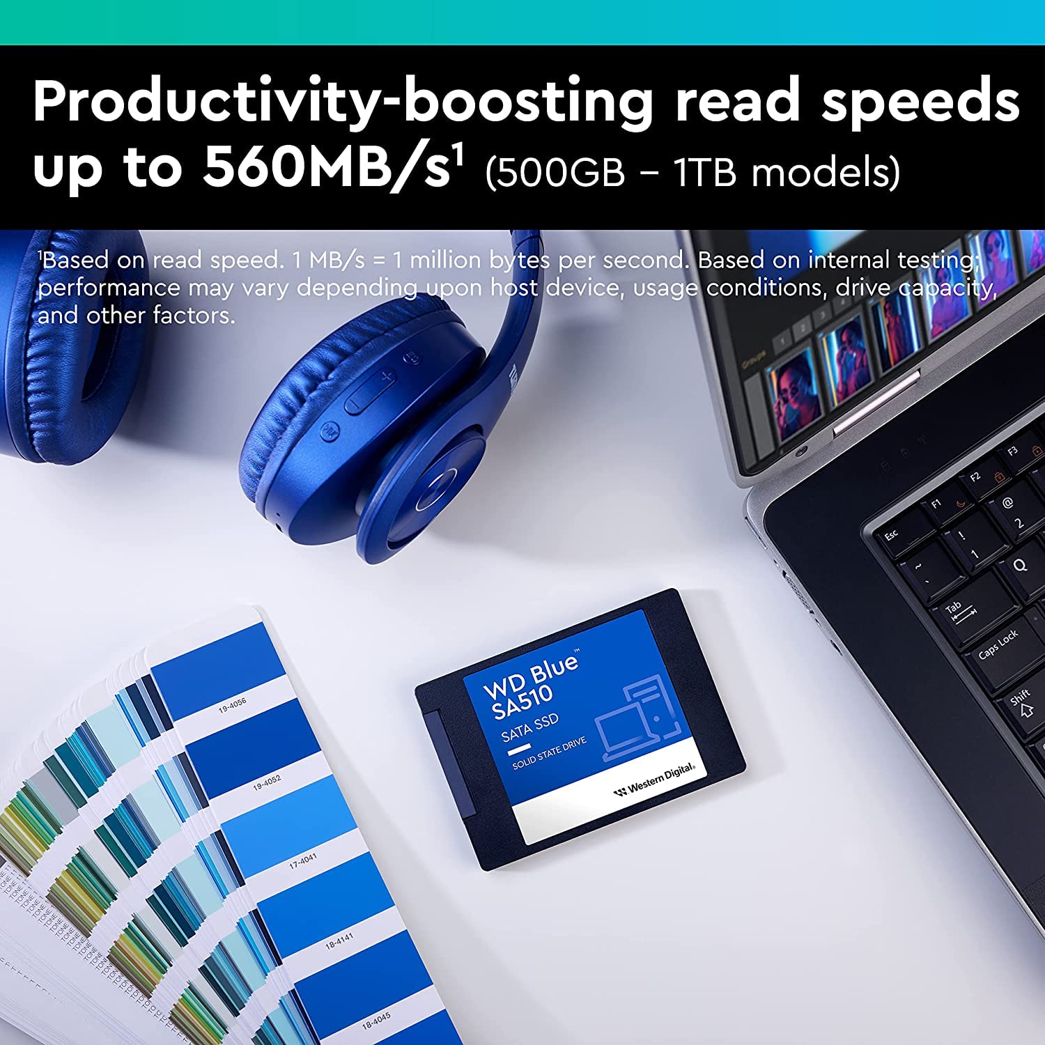 Wd Wds100T1B0A Blue Solid State Drive