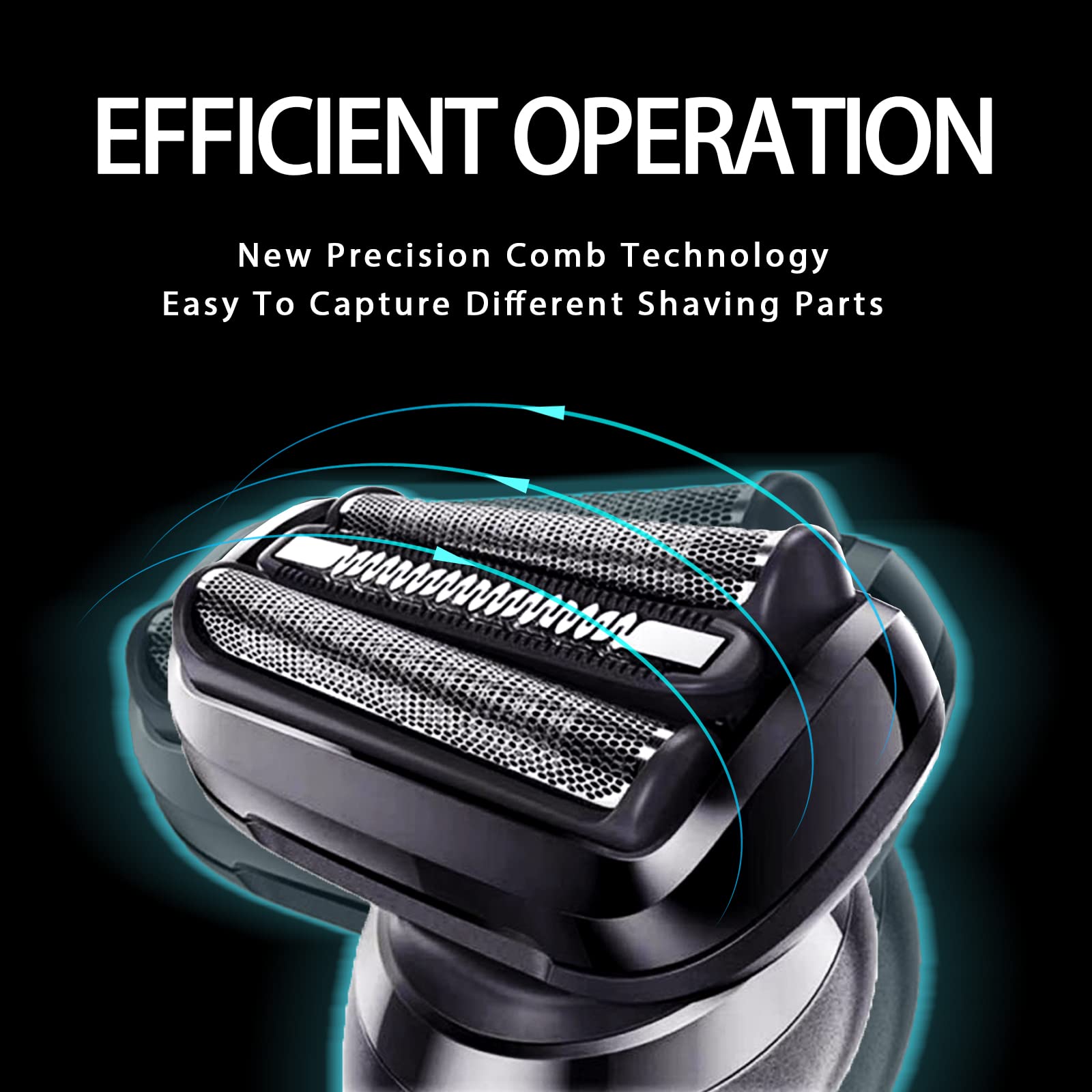 Jevong 21B Series 3 Replacement Head For Braun Electric 300S 310S 3040S Shavers, Foil & Cutter Replacement Head For Braun All S3