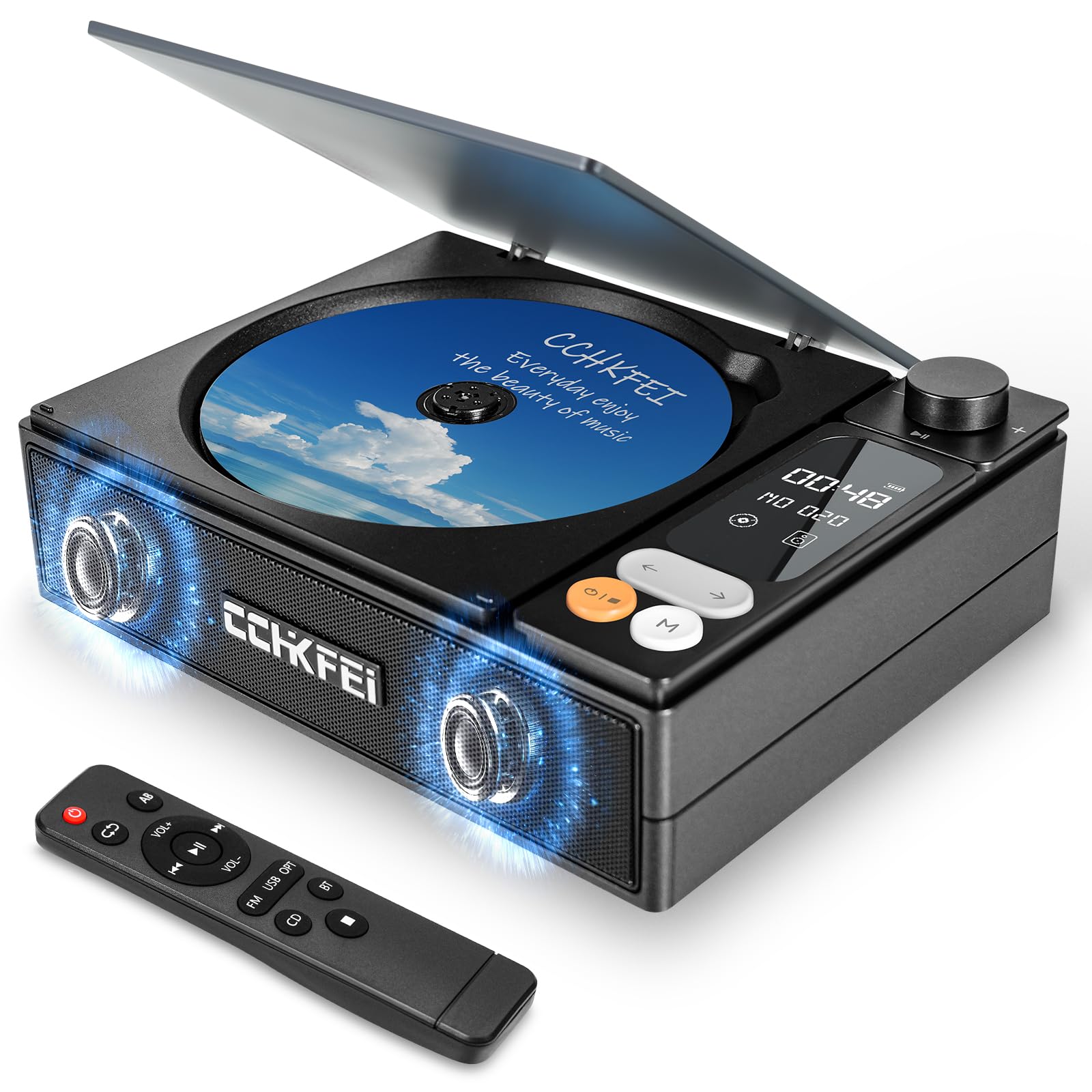 Portable CD Player with Bluetooth,Desktop Portable CD Players for Home