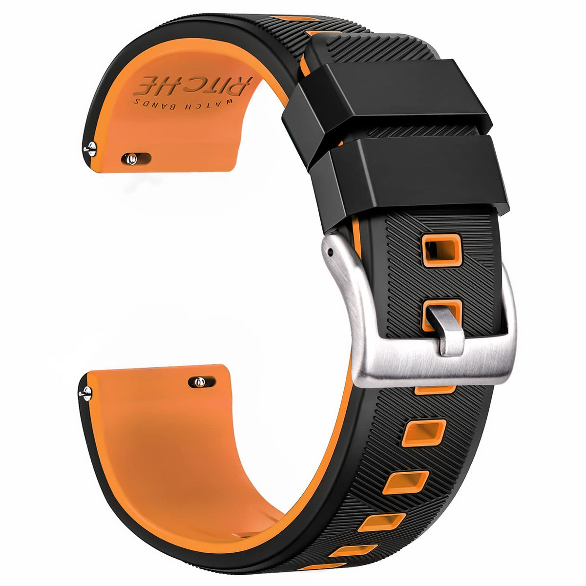 Ritche Christmas Stocking Stuffers 22Mm Silicone Watch Band Quick Release Rubber Watch Bands For Men Women, Valentine'S Day Gift