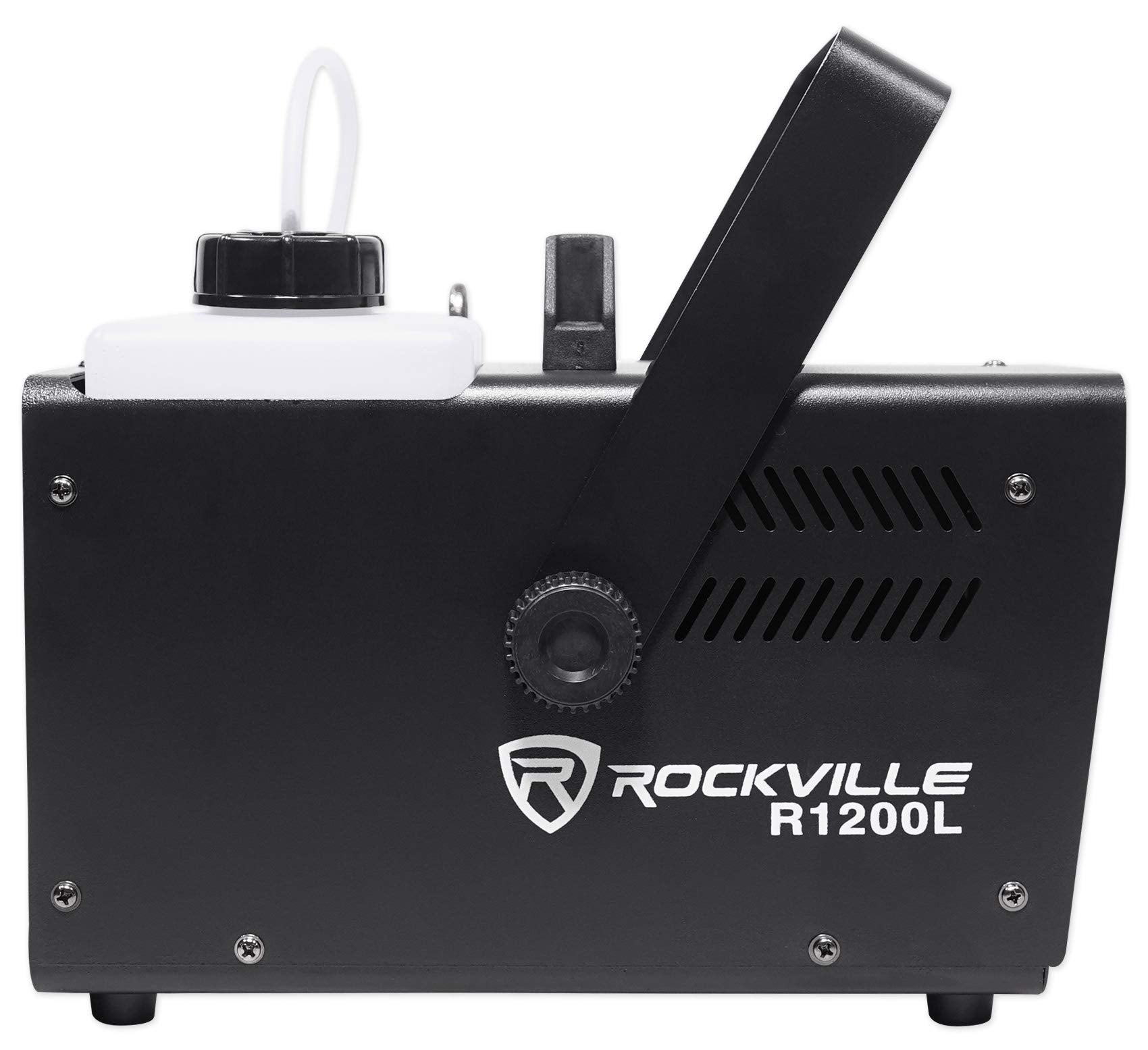 Rockville R1200L Fog/Smoke Machine With Rgb Lights, Sound Activated, 2 Remotes, Dmx Control, 12,000 Cfm, Carry Bag, Perfect For