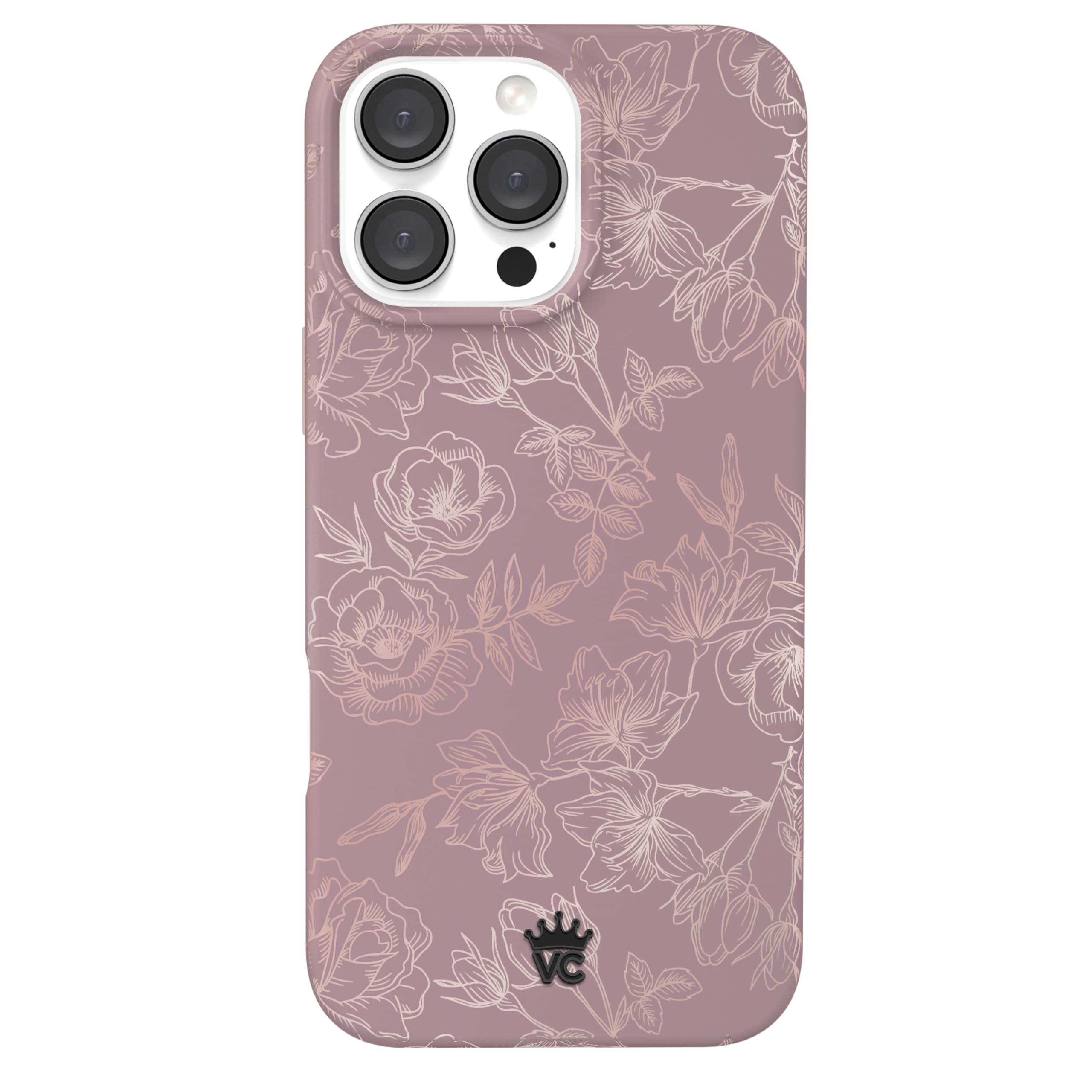 Velvet Caviar For Iphone 16 Pro Max Case Flowers Floral [8Ft Drop Tested] Compatible With Magsafe (Purple, Rose Gold)