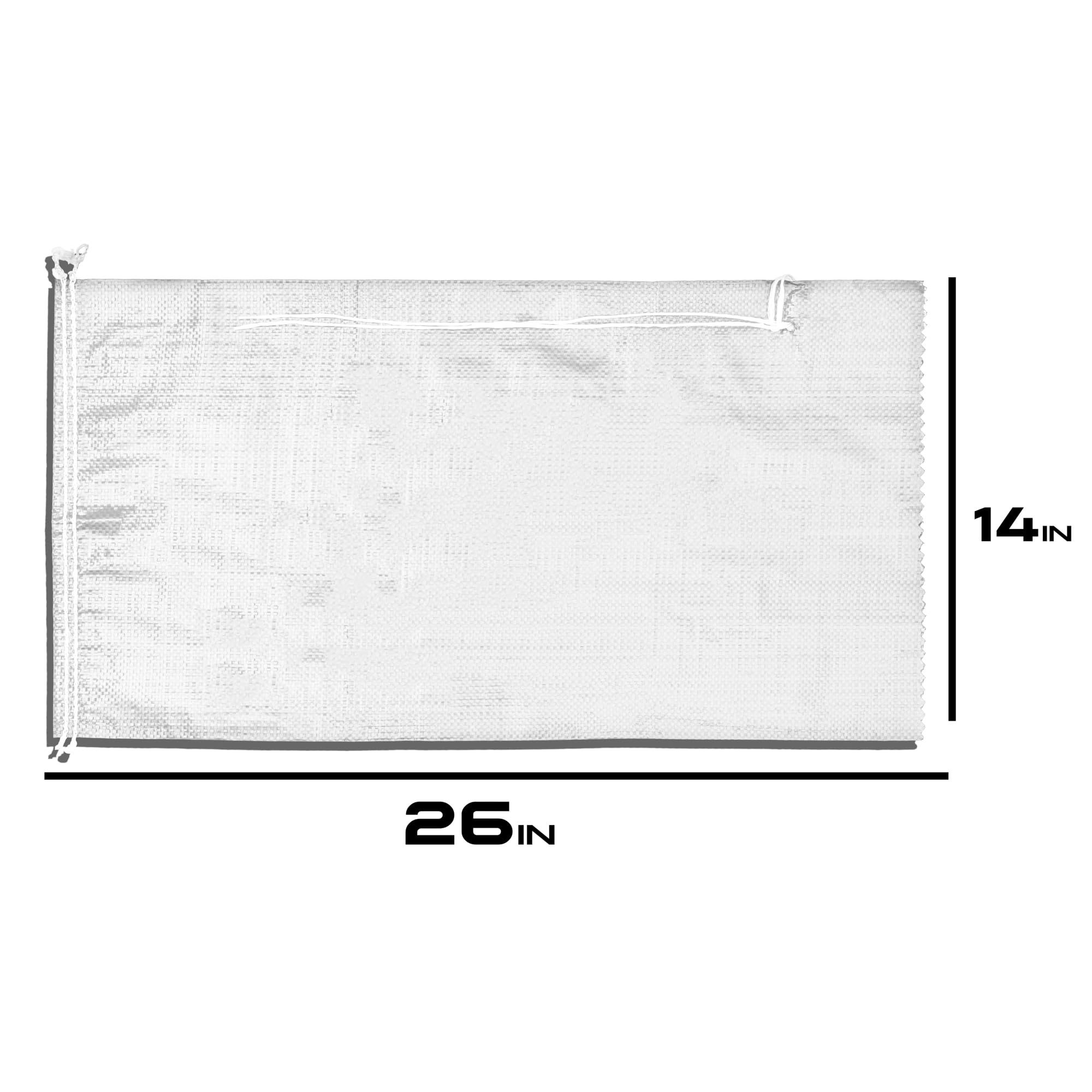 (Not Made In China) Heavy Duty Sand Bags For Flooding, Empty W/Tie Strings, Uv Protection For 1600 Hours, Flood Water Barrier Sa