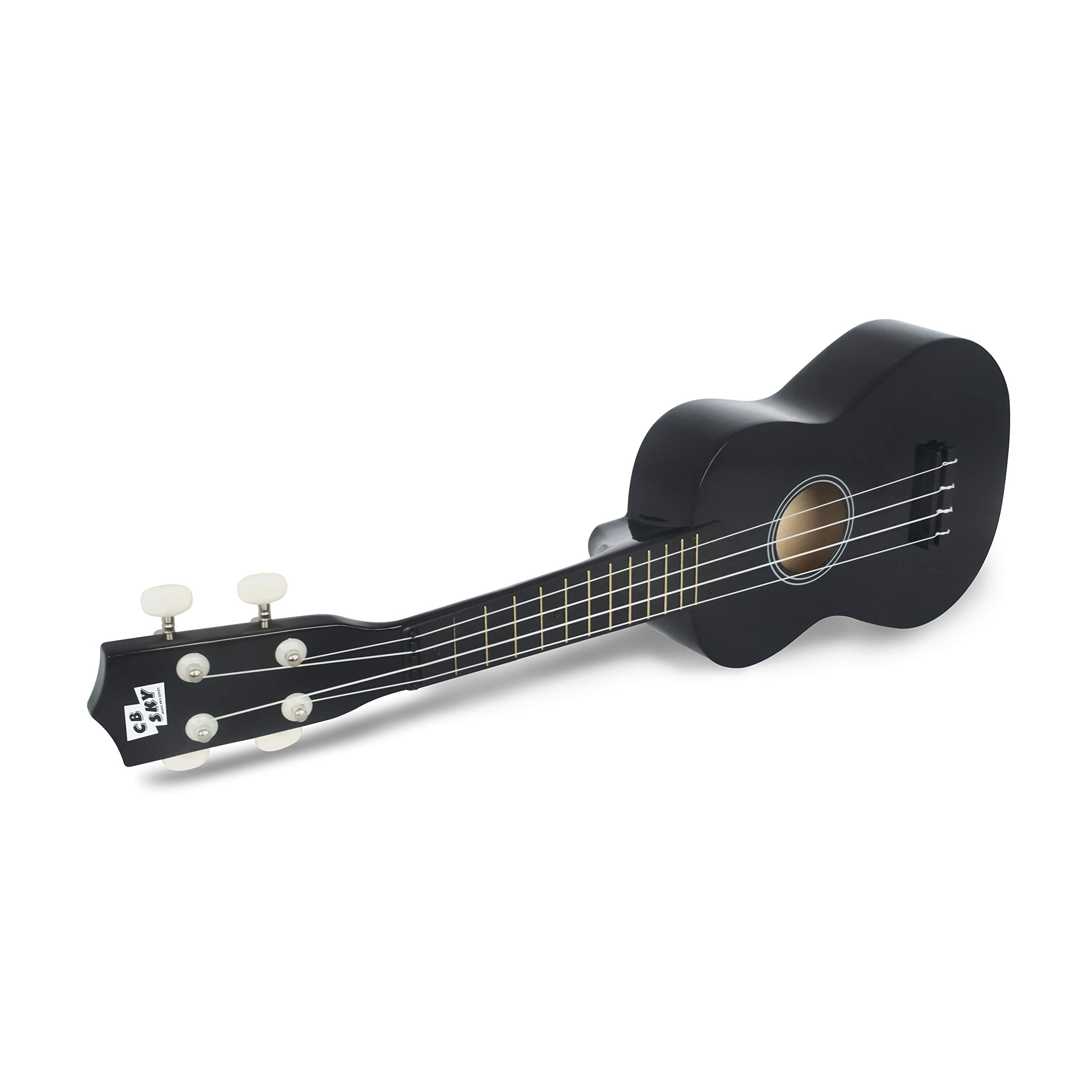 Cb Sky Soprano Ukulele 21''/53Cm For Kids, Beginners And Students (Black)