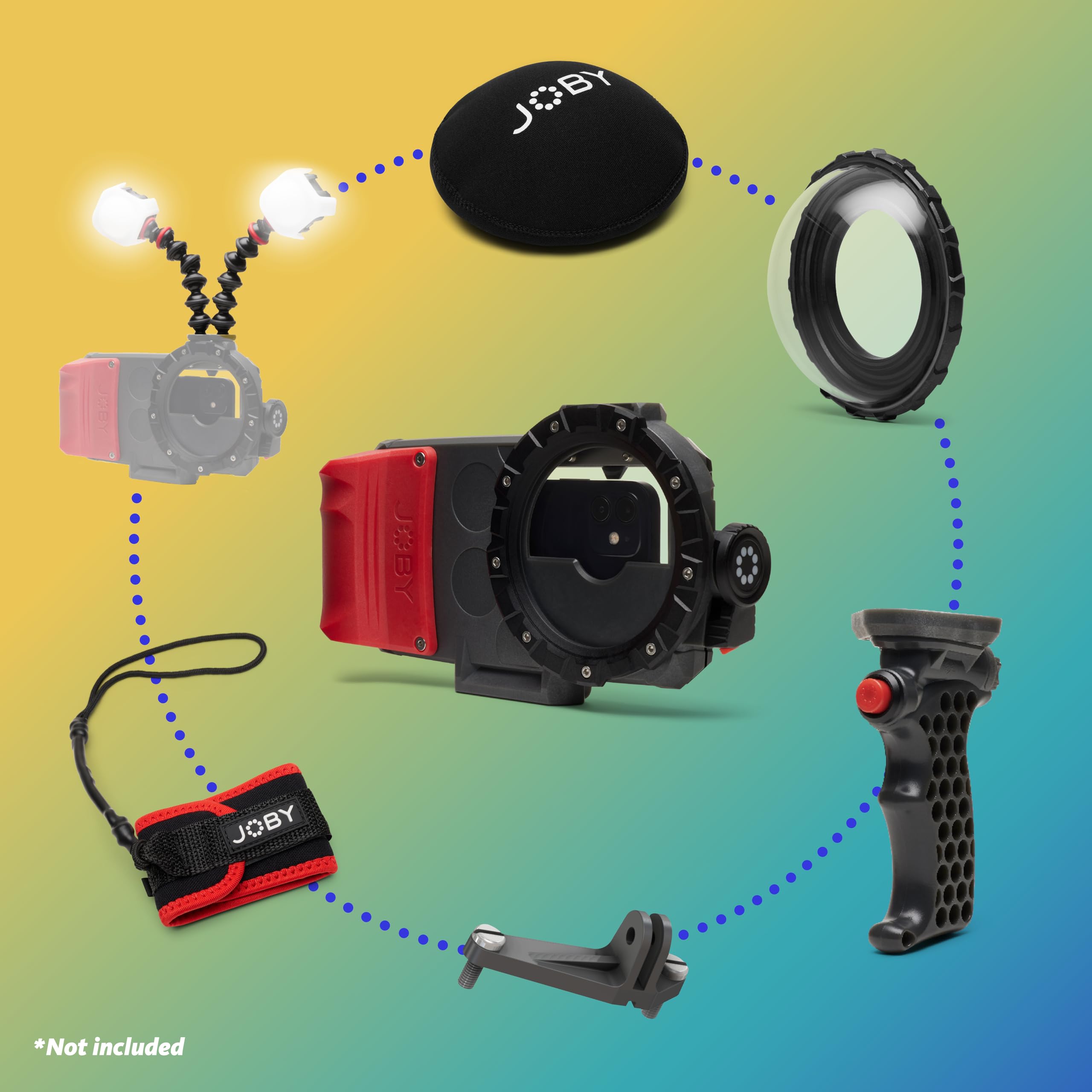 Joby Seapal, Waterproof Smartphone Case Up To 10M/33Ft,For Underwater Action Content Creation Videography Photography Surfing Sn