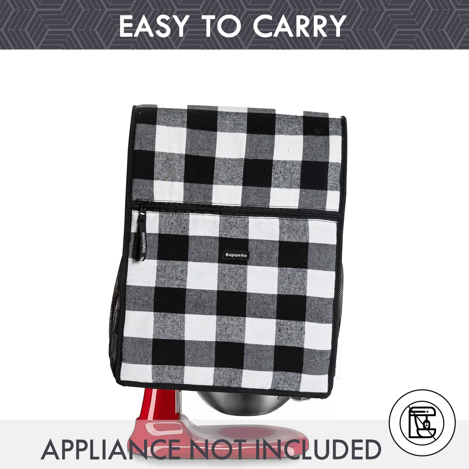 Bagsprite Stand Mixer Cover For Kitchenaid Mixer, Kitchenaid Mixer Cover For 4.5 8 Quart Tilt Head & Bowl Lift Models, Kitchen A