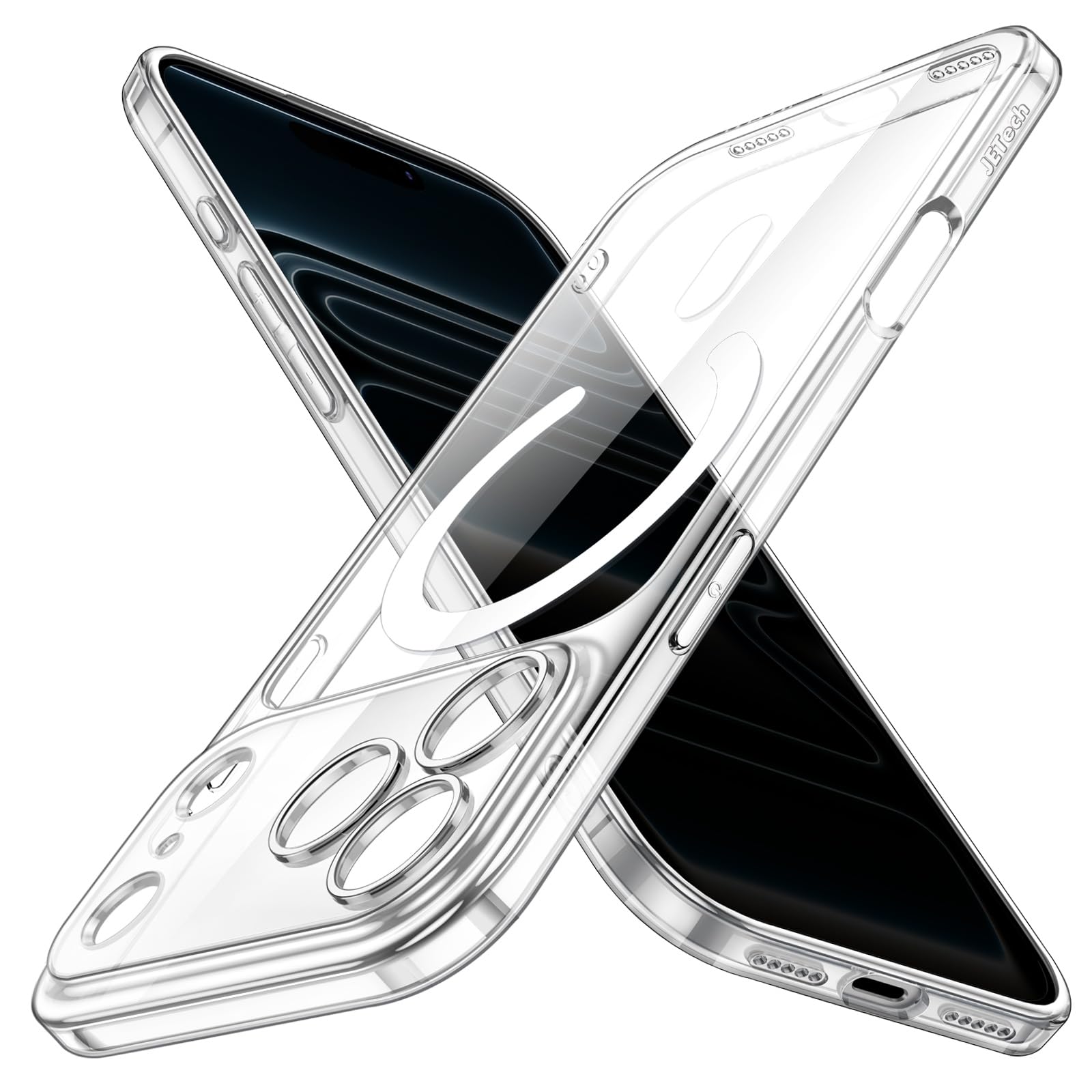 JETech Magnetic Slim Case for iPhone 17 Pro 6.3-Inch Compatible with MagSafe, Camera Lens Full Protection, Ultra-Thin Lightweigh