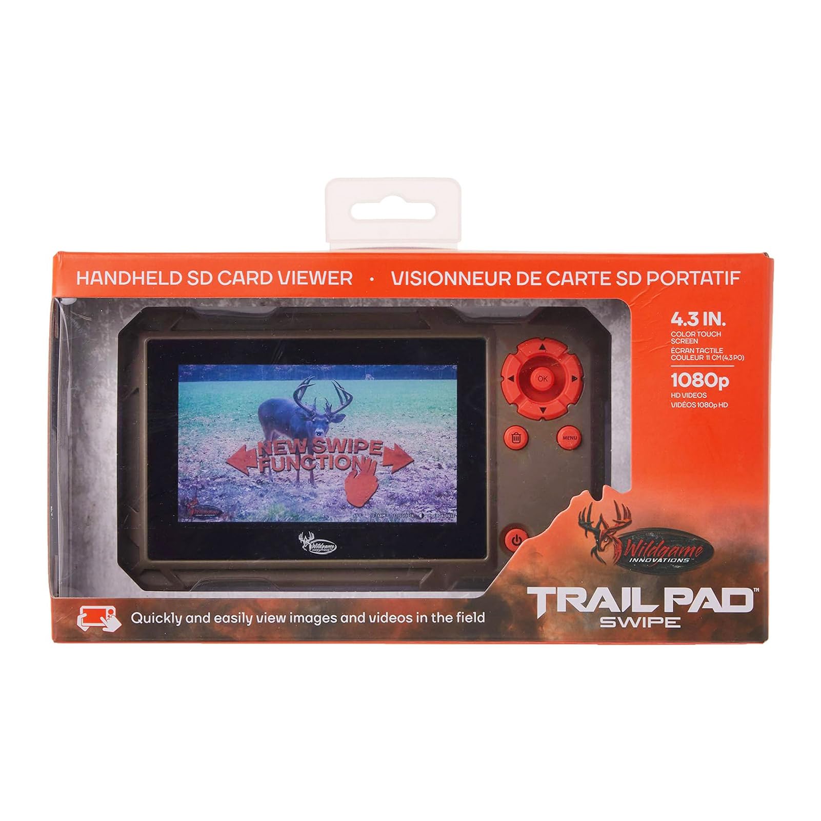 Wildgame Innovations Trail Pad Swipe | Vu60 Sd Card Viewer For Hunting & Wildlife Observation | Compact Water-Resistant Memory C