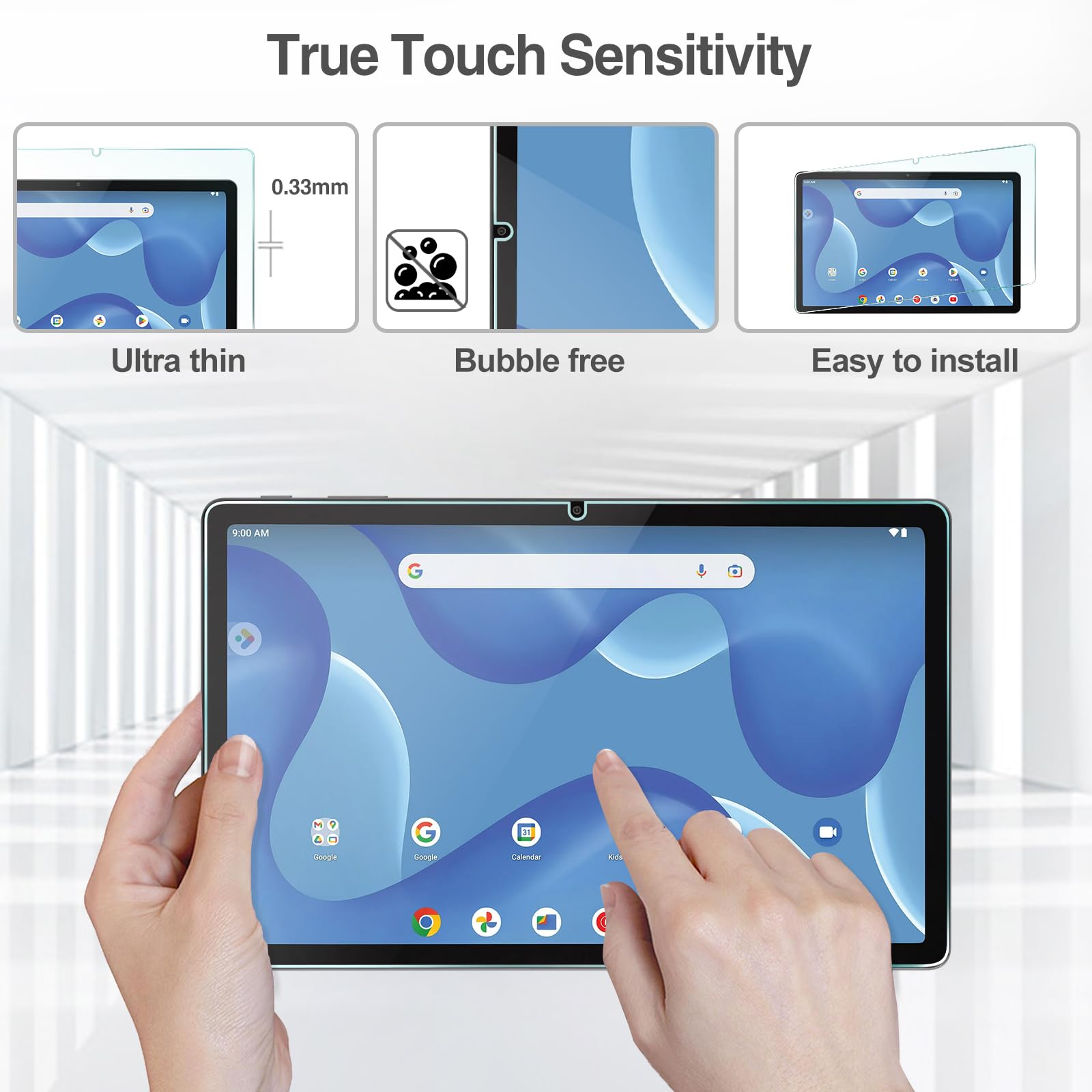 Procase 2 Pack Screen Protector For Onn. 11'' Tablet Pro 2023, Tempered Glass Film Guard For Onn. 11'' Tablet Pro 2023 Release