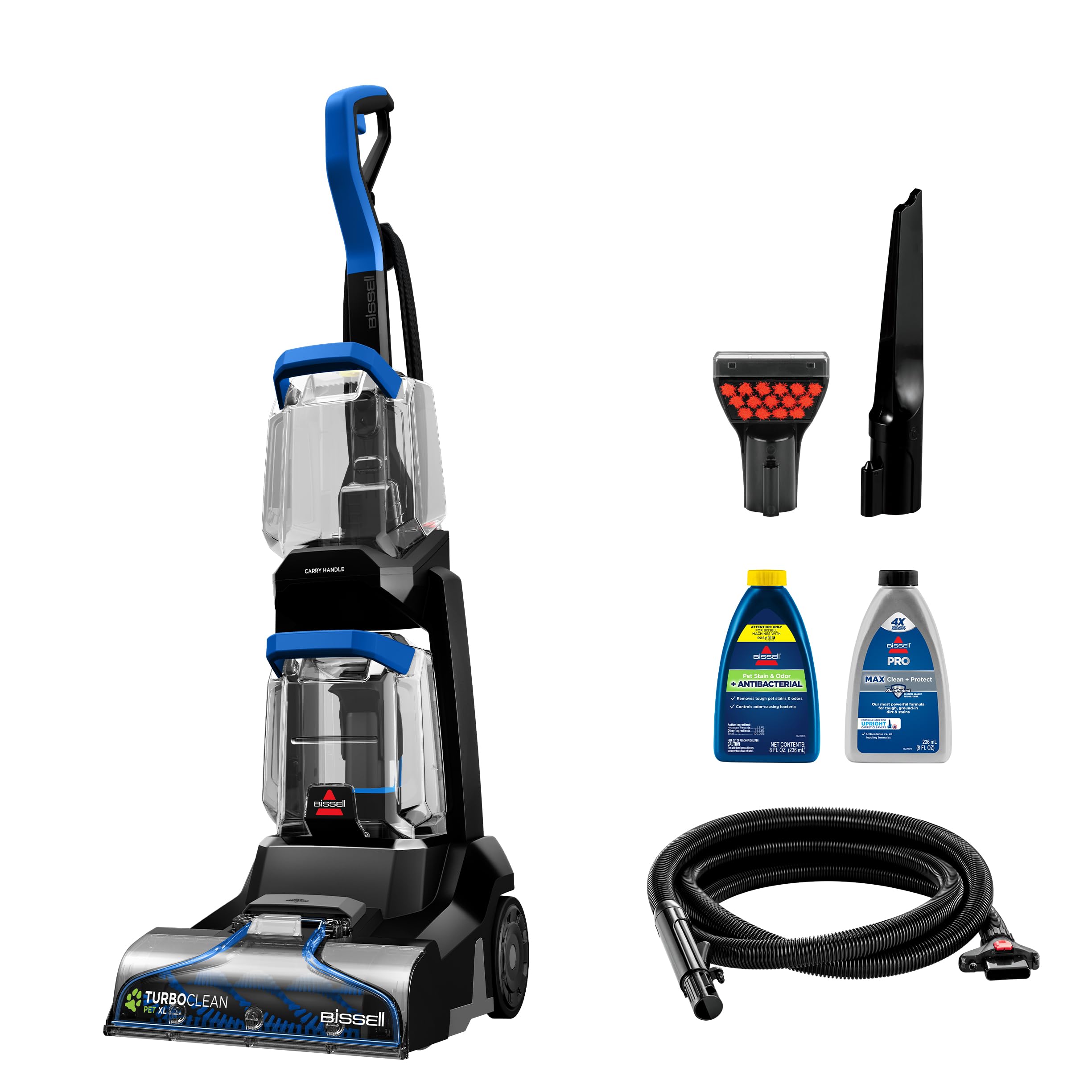 Bissell Turboclean Pet Xl Upright Carpet Cleaner, Upholstery Tough Stain Tool & Formula Included, 3746
