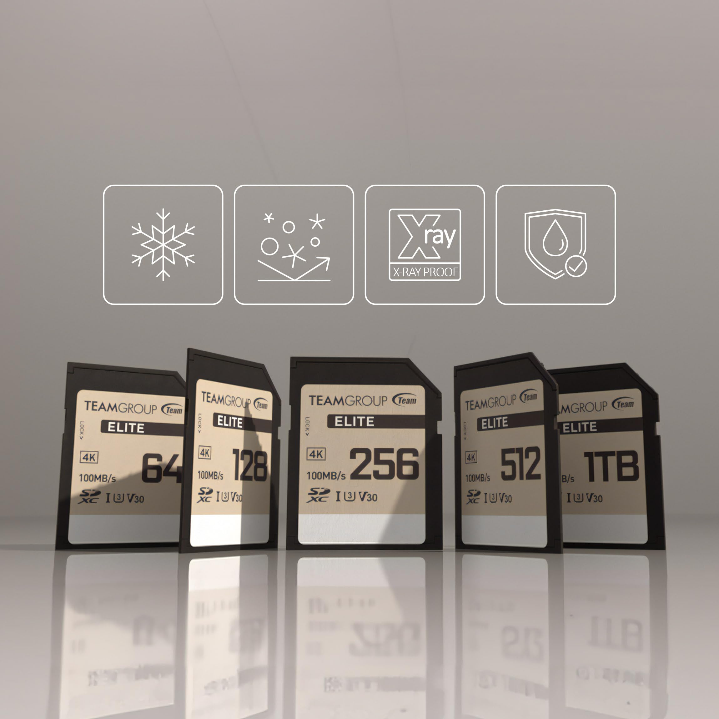 Teamgroup Elite 128Gb Uhs I U3 V30 Uhd Read Speed Up To 100Mb/S Sdxc High Speed 4K Memory Card Compatible With Canon Sony Nikon Panasonic Fujifilm Digital Camera Tesdxc128Giv3069