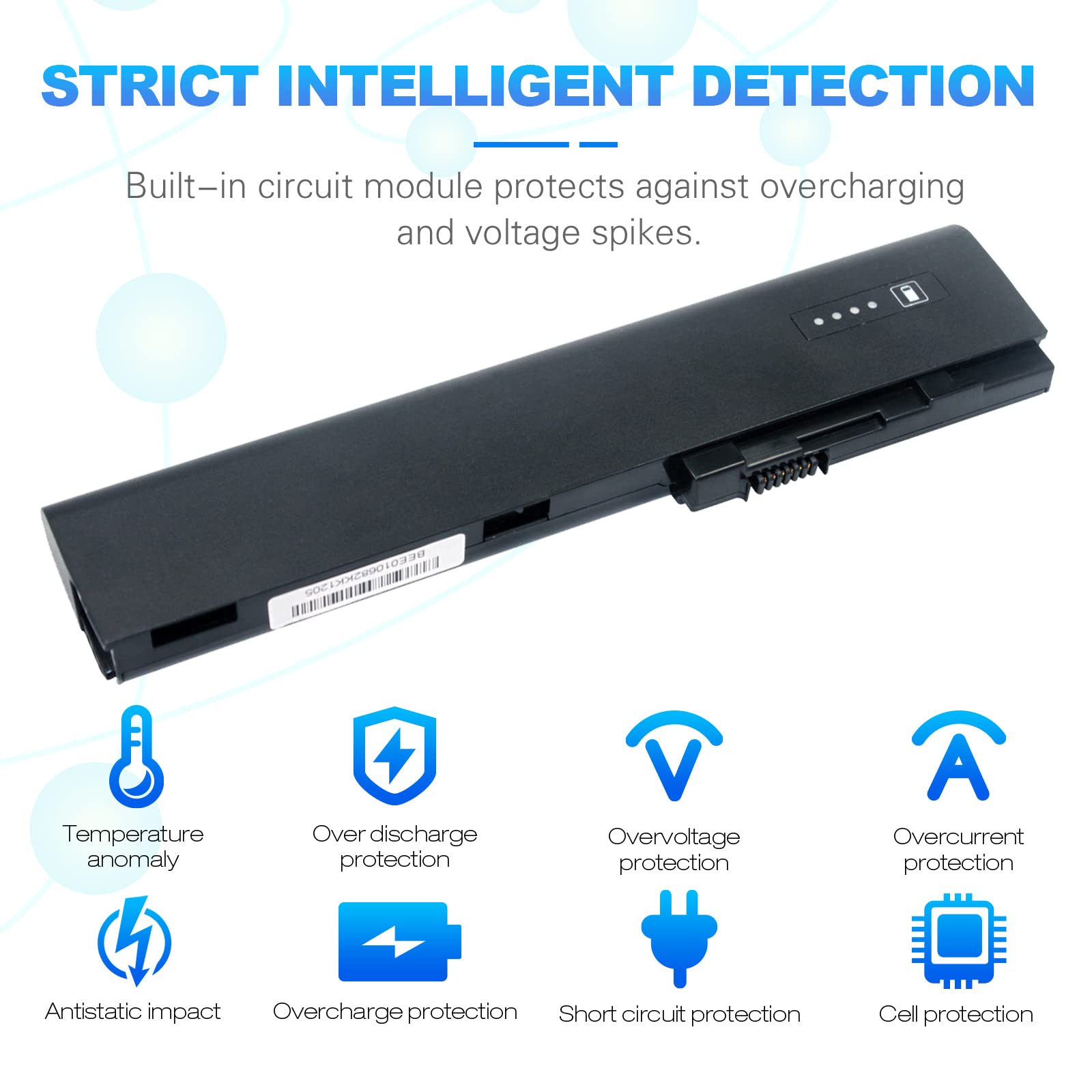 Futurebatt New 5200Mah Laptop Battery For Hp Elitebook 2560P 2570P Sx03 Sx06 632423 001 Hstnn Db2K