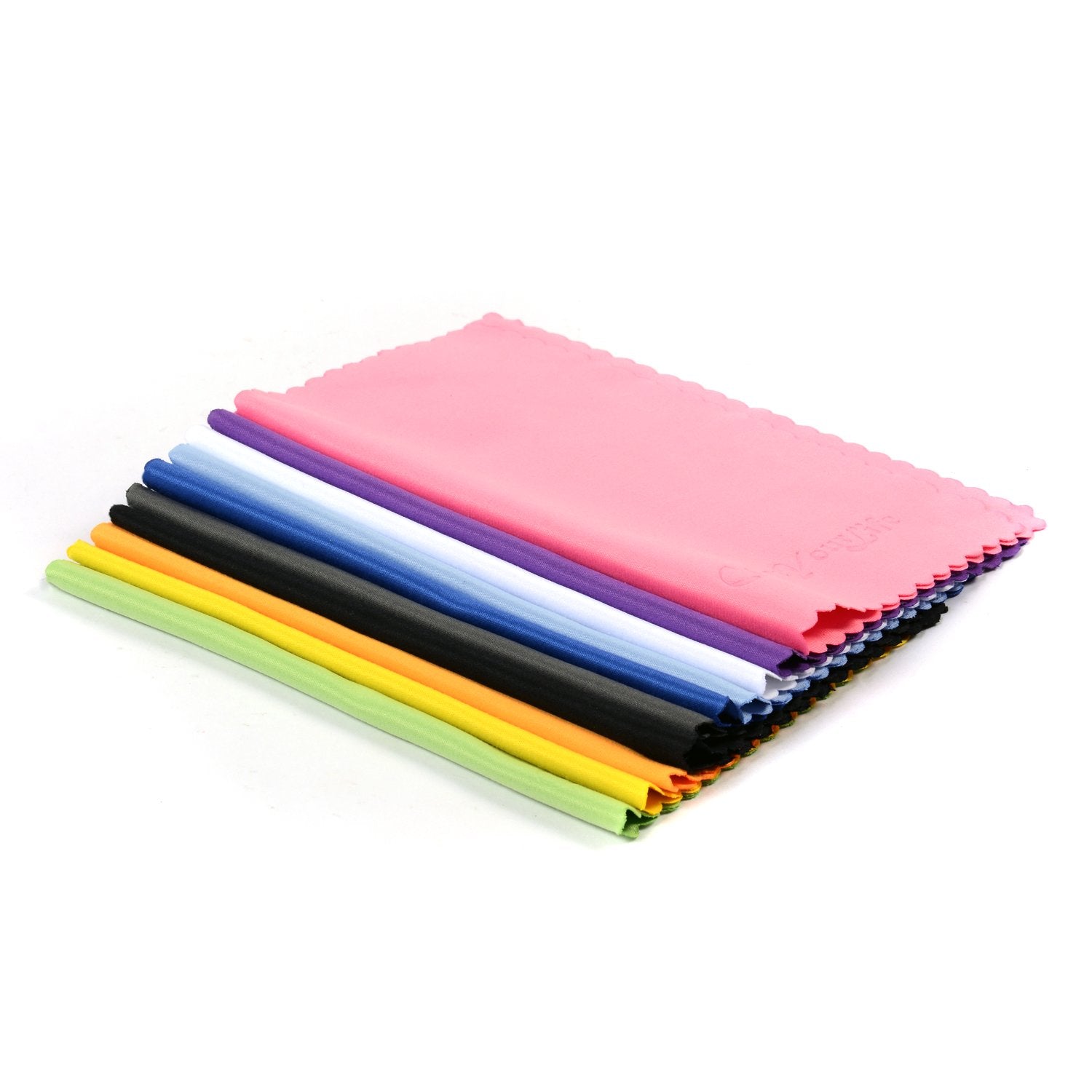 Coloryourlife 10 Pack Microfiber Cleaning Cloths For Smart Phones, Laptops, Tablets, Lenses, Lcd Monitor, Tv, Camera, Glasses, Optics Etc