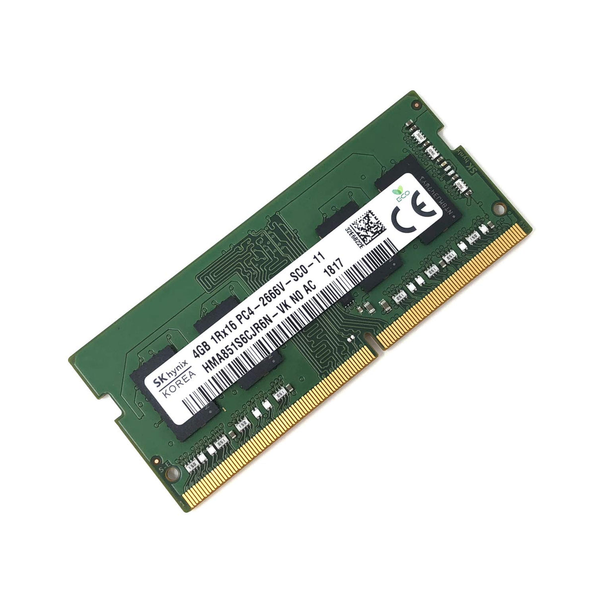Sk Hynix Hma851S6Cjr6N - Vk Non Ecc Pc4-2666V 4Gb Ddr4 At 2666Mhz 260Pin Sdram Sodimm Single Kit Laptop Memory - Oem