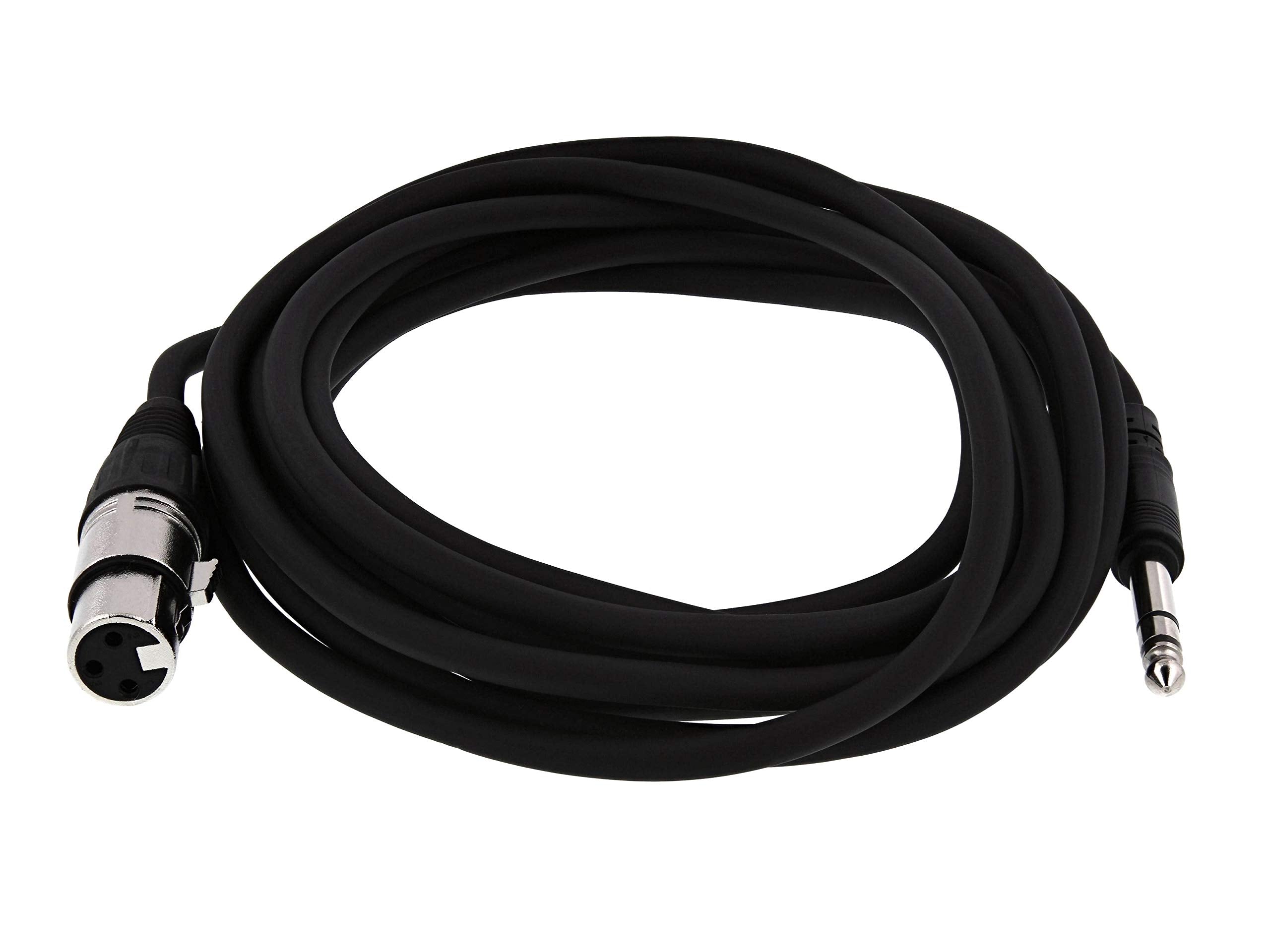 Xlr Microphone Cables (15 Feet, Xlr Female - 1/4 Stereo)