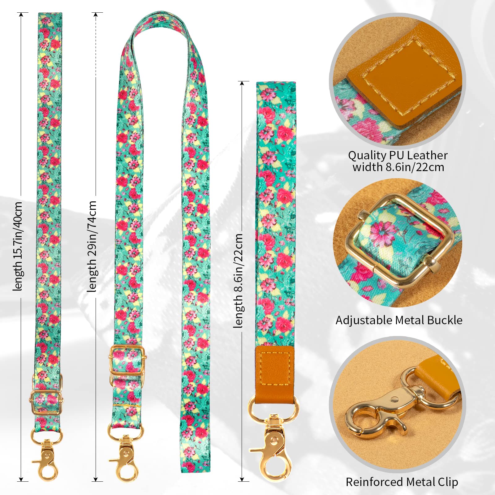 Zafolia Cell Phone Lanyard, Phone Lanyard Crossbody, Wrist Strap, Lanyards For Keys, Universal Adjustable Shoulder Neck Straps F