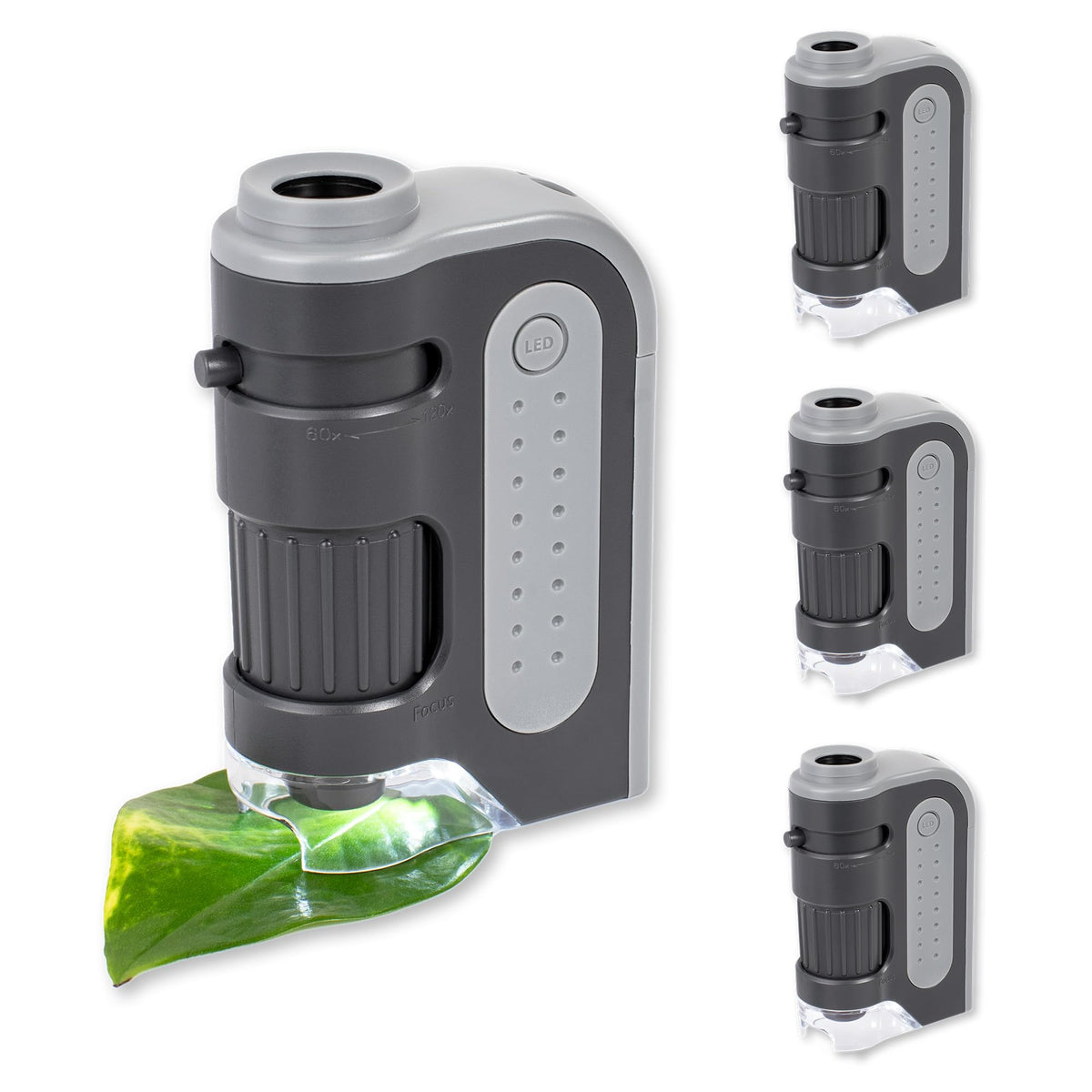 Carson MicroBrite Plus 60x-120x Power LED Lighted Pocket Microscope ...