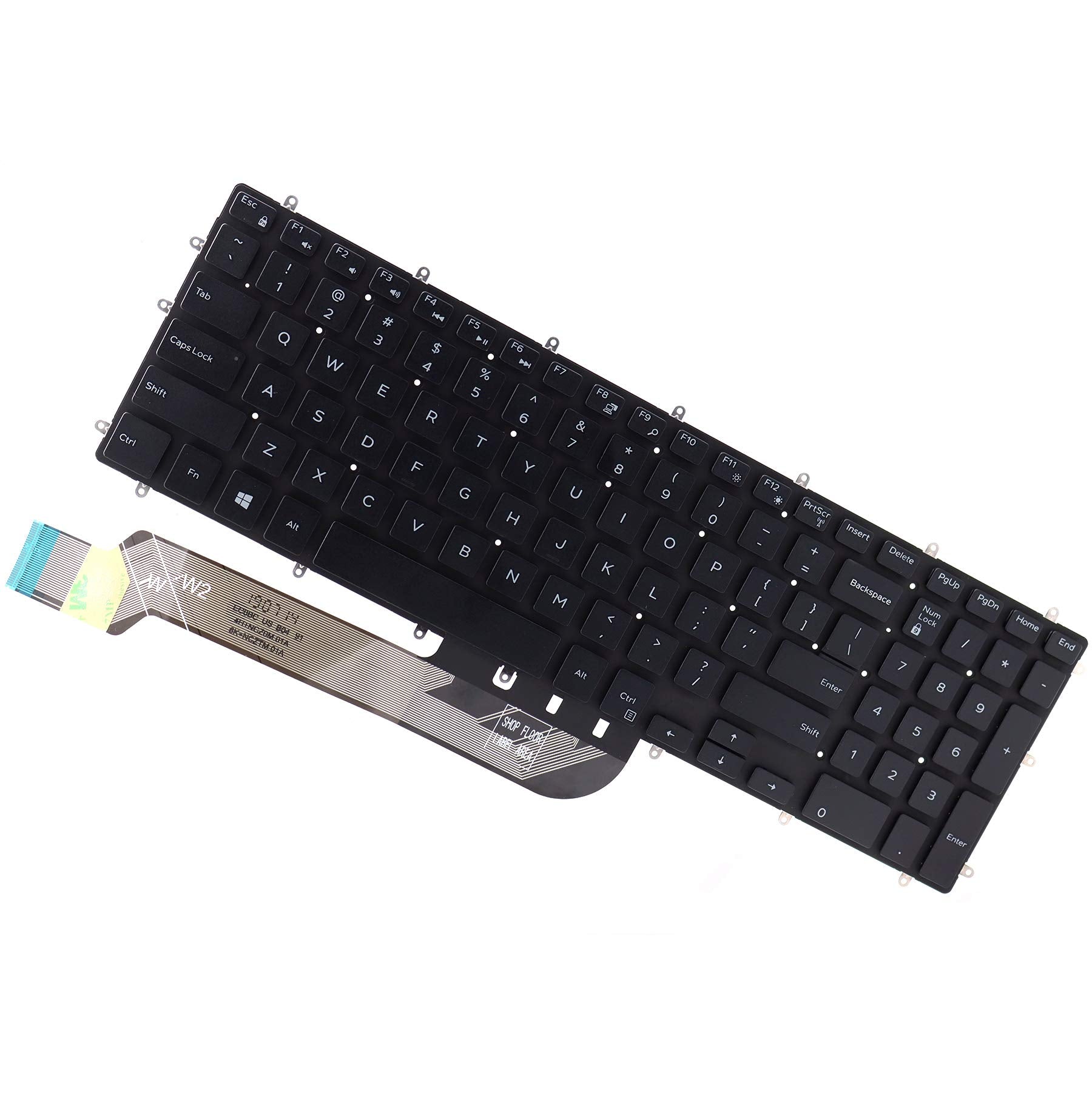 Deal4GO US Laptop Backlit Keyboard 3NVJK GDXT4 for Dell Inspiron 5565 5567 5570 5575 5587 5765 5767 5770 5775 7566 7567 7568 757