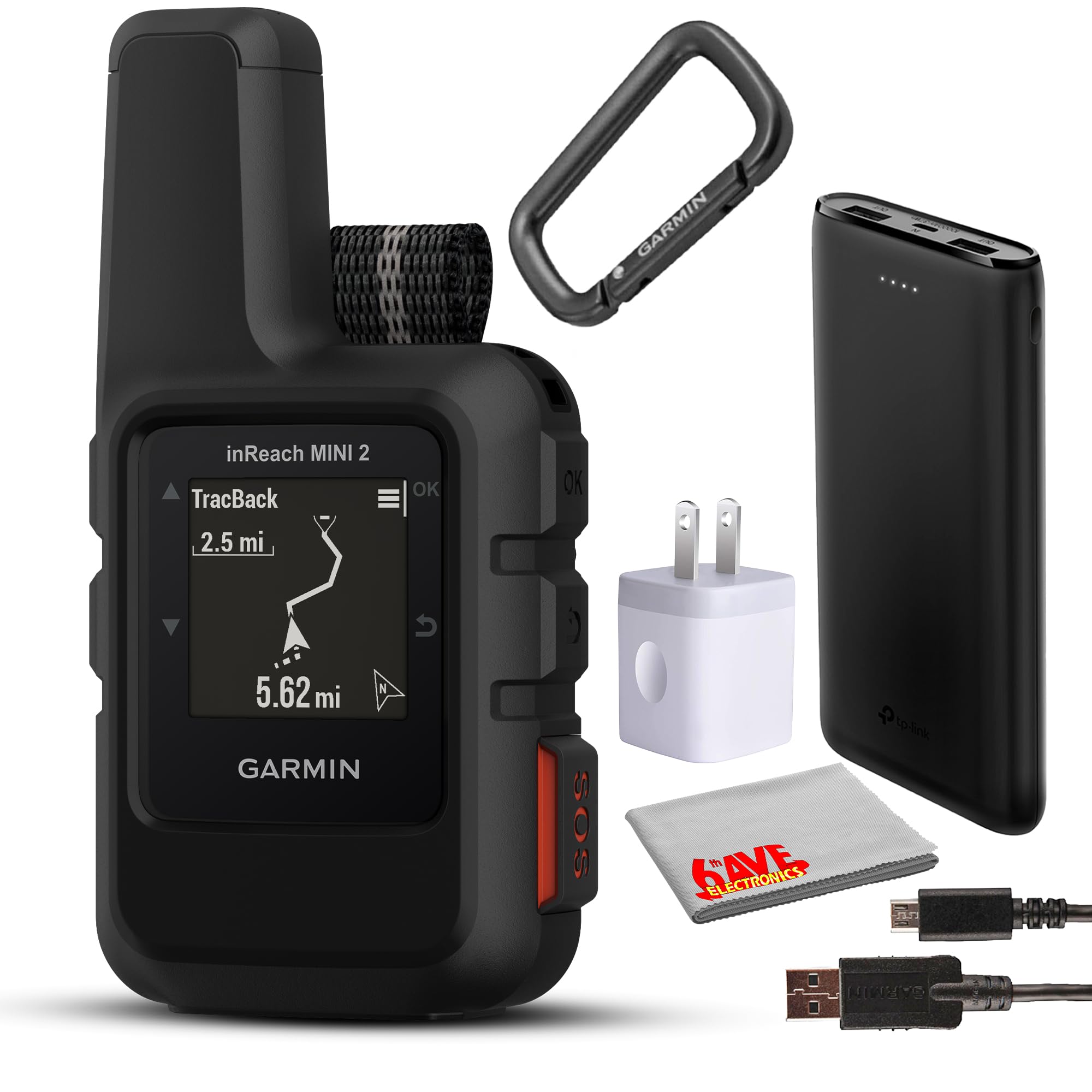 Garmin Inreach Mini 2 Compact Satellite Communicator, Lightweight Rugged Design, Portable Handheld Gps For Hiking, Text Messagin