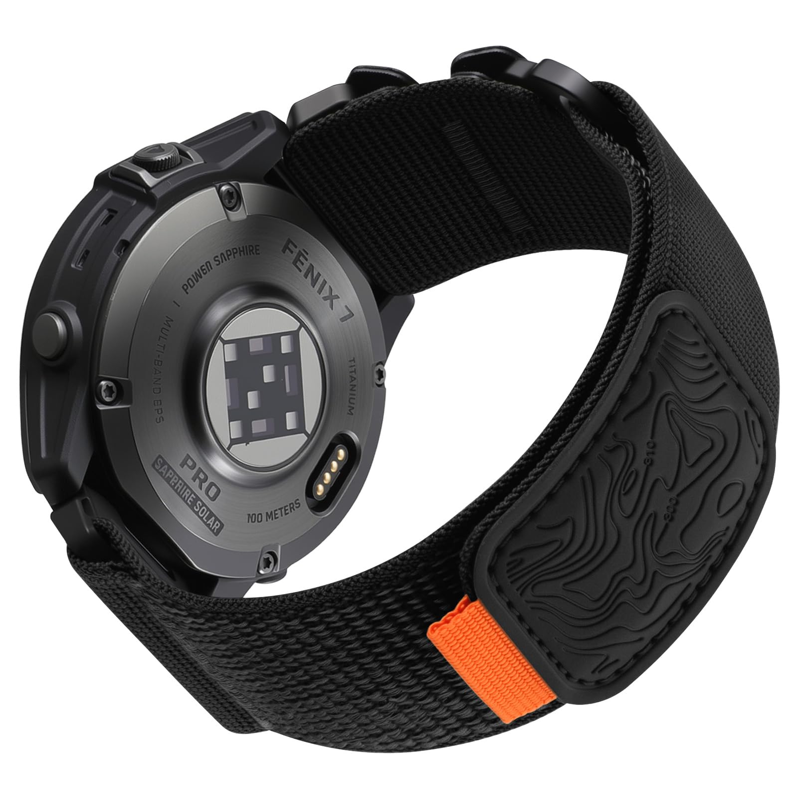 Bandletic Compatible with Garmin Instinct Watch Band - 22mm Quick Fit Rugged Nylon Strap for Fenix 8 E 47mm/7 6 Pro/5 Plus/Insti