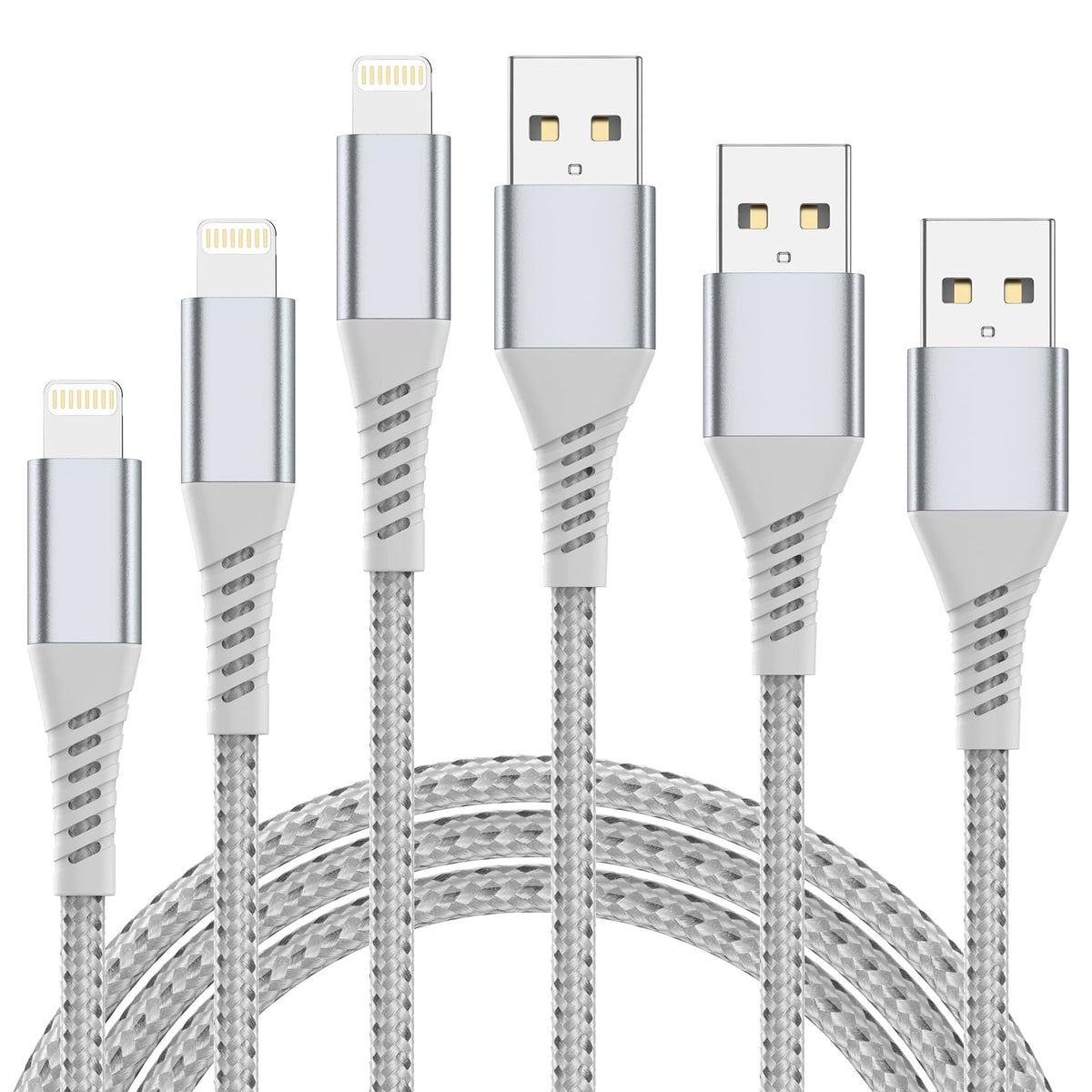 2 Ft Iphone Charging Cable?3Pack, Braided?Usb A To Lightning Cable 2Ft Iphone Charger Cord For Car 2 Foot Short Lightning Cable 