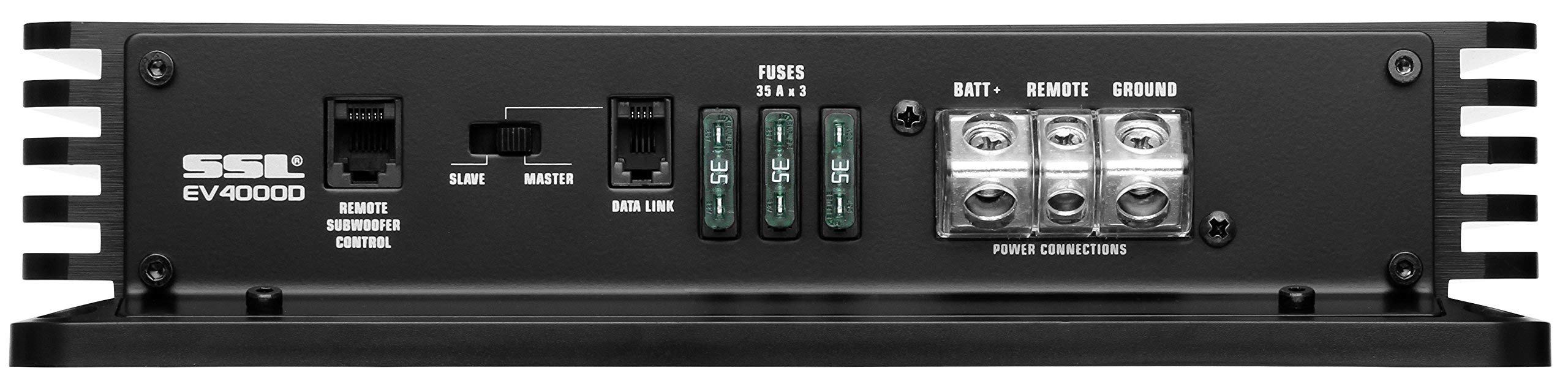 Sound Storm Laboratories EV4000D Monoblock Car Audio Amplifier - 4000W, 1 Ohm, Black, Low Pass Crossover for Subwoofer Bass