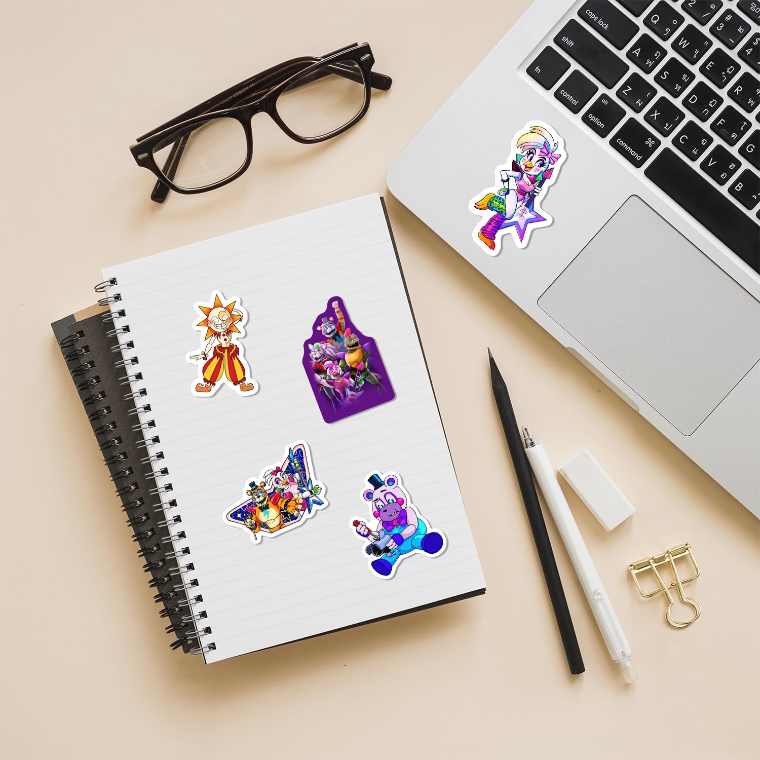 Pounchi Horror Thrilling Game Stickers (200Pcs) Cartoon Gaming Stickers Merchandise Gifts For Party Supplies Decorations Laptop