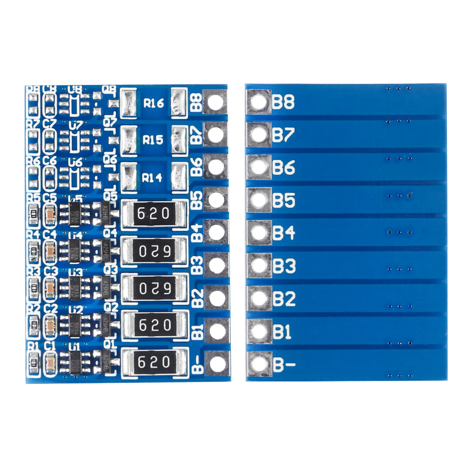 Alinan 6Pcs 5S 21V 4.2V Li Ion Balancer Board 18650 Li Ion Balncing Full Charge Battery Balance Function Protection Board