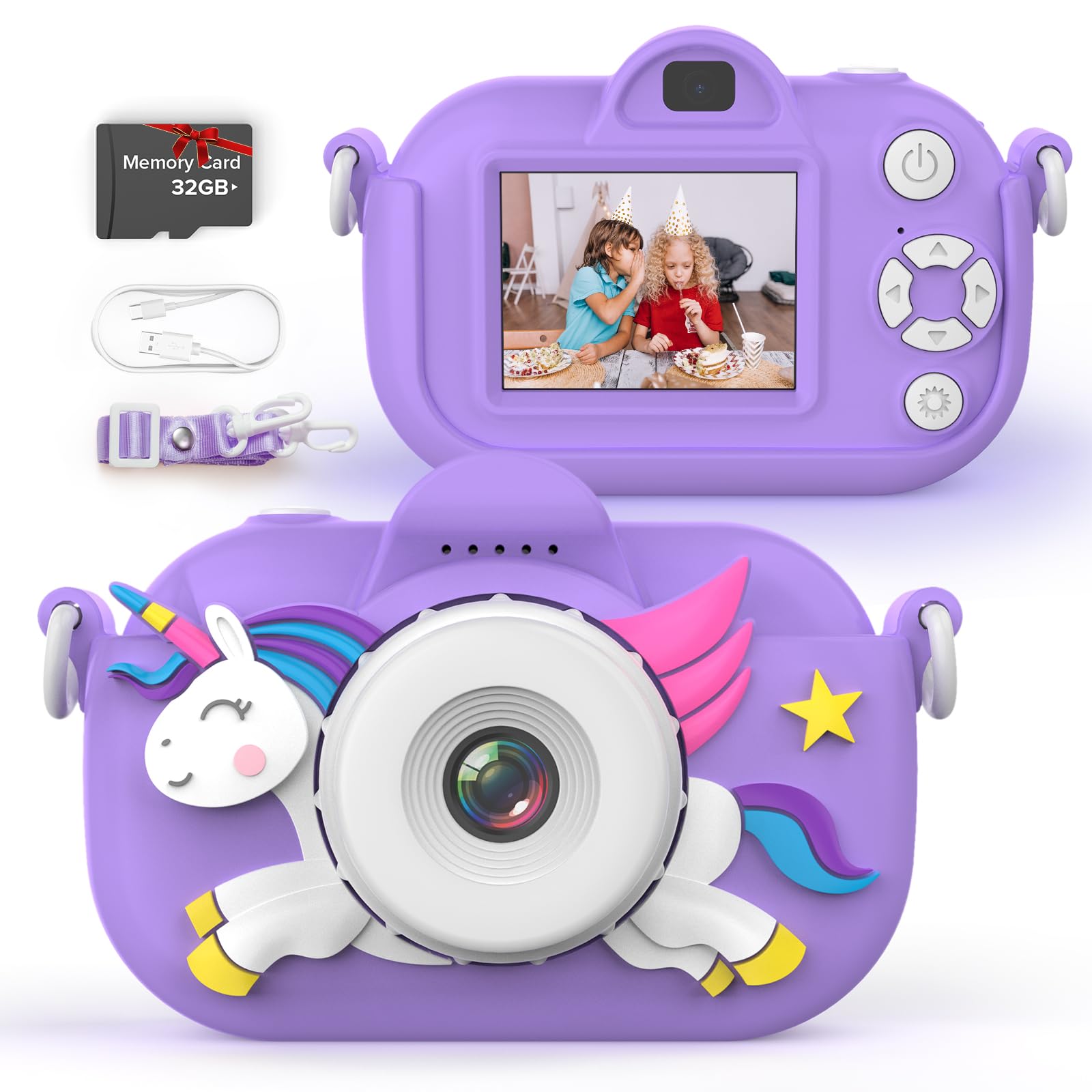 Kids Camera Toddler Camera For Girls Boys, 3 12 Year Old Girl Boy Gifts Kid Camera Toys, 1080P Hd Kids Digital Video Cameras For
