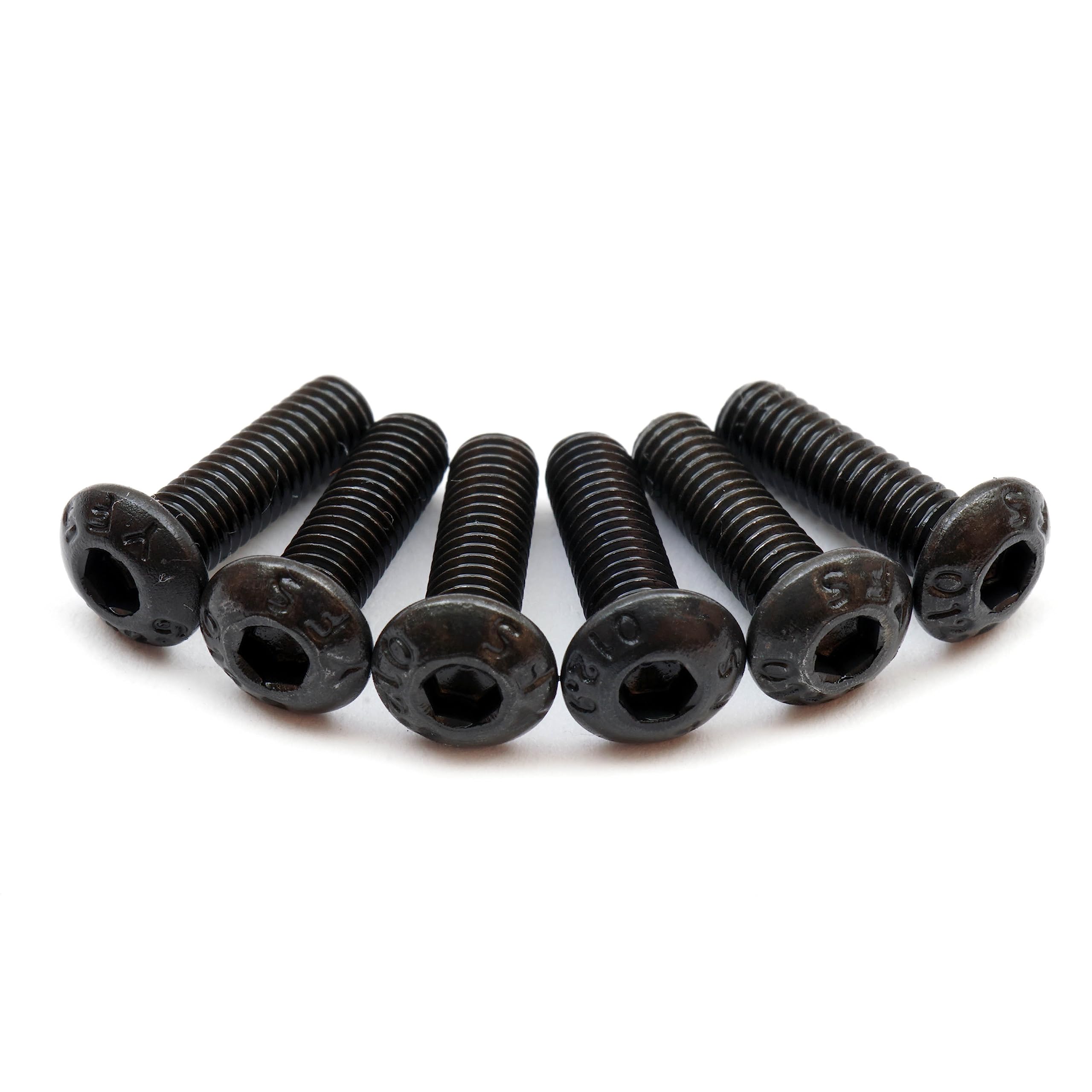 (6) Black Alloy Steel   Ibanez Style Guitar Saddle Intonation Mounting Hold Screws Set   Monsterbolts (Qty 6, 12.9 Black Alloy S