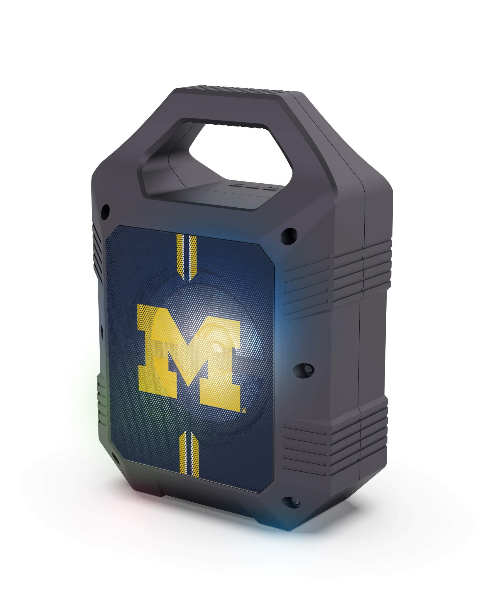 Soar Ncaa Shockbox Xl Led Wireless Bluetooth Speaker, Michigan Wolverines