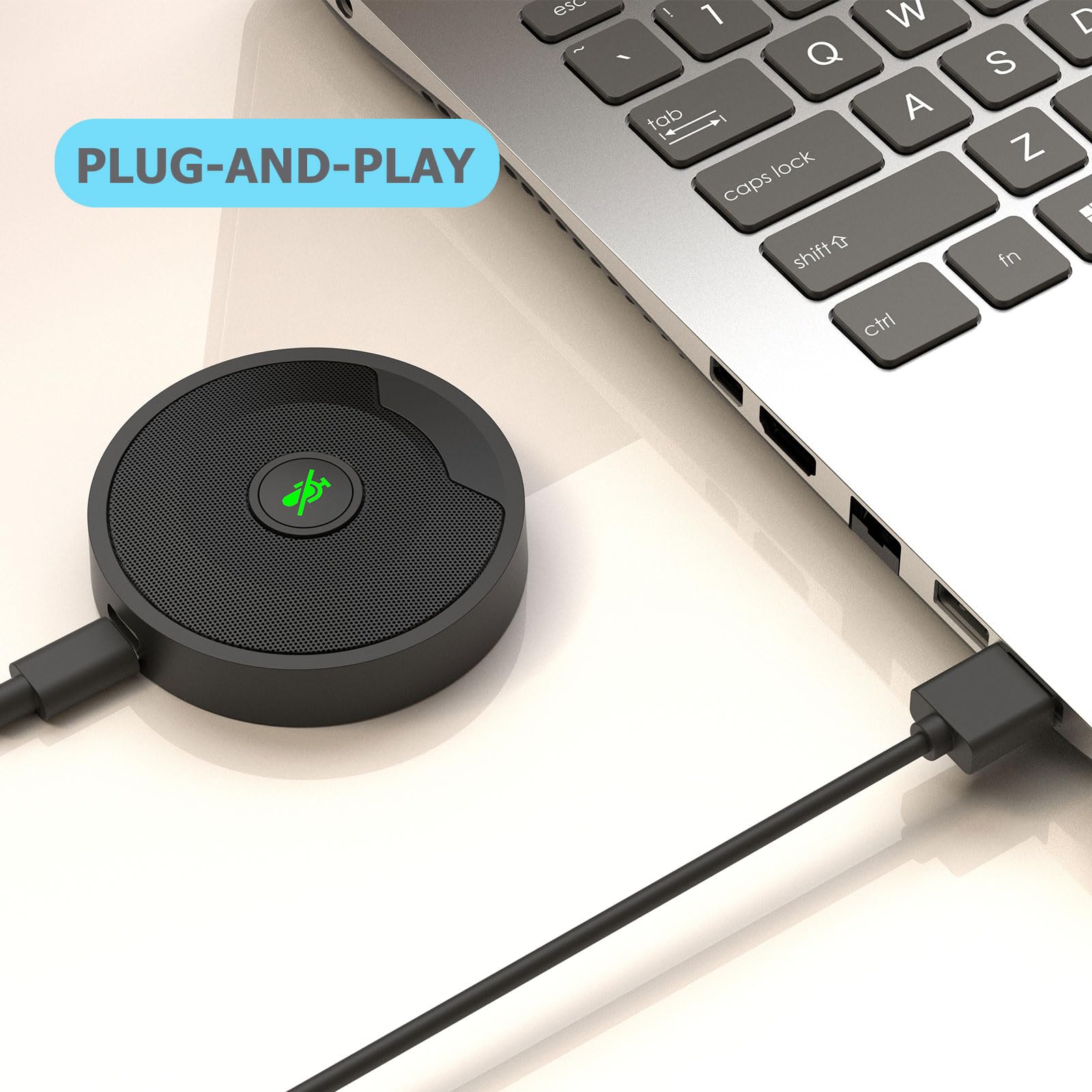 Dricroda Conference Usb Microphone, Microphone For Pc, Computer Microphone, Desktop Conference Speaker, Omnidirectional Micropho