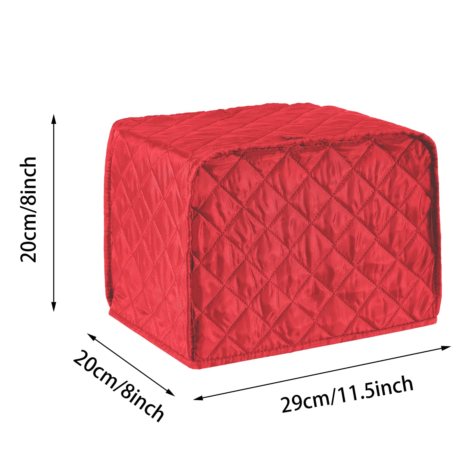 2 Slice Toaster Appliance Cover,Quilted Toaster Cover Bread Maker Cover,Kitchen Small Appliance Covers,Universal Size Microwave