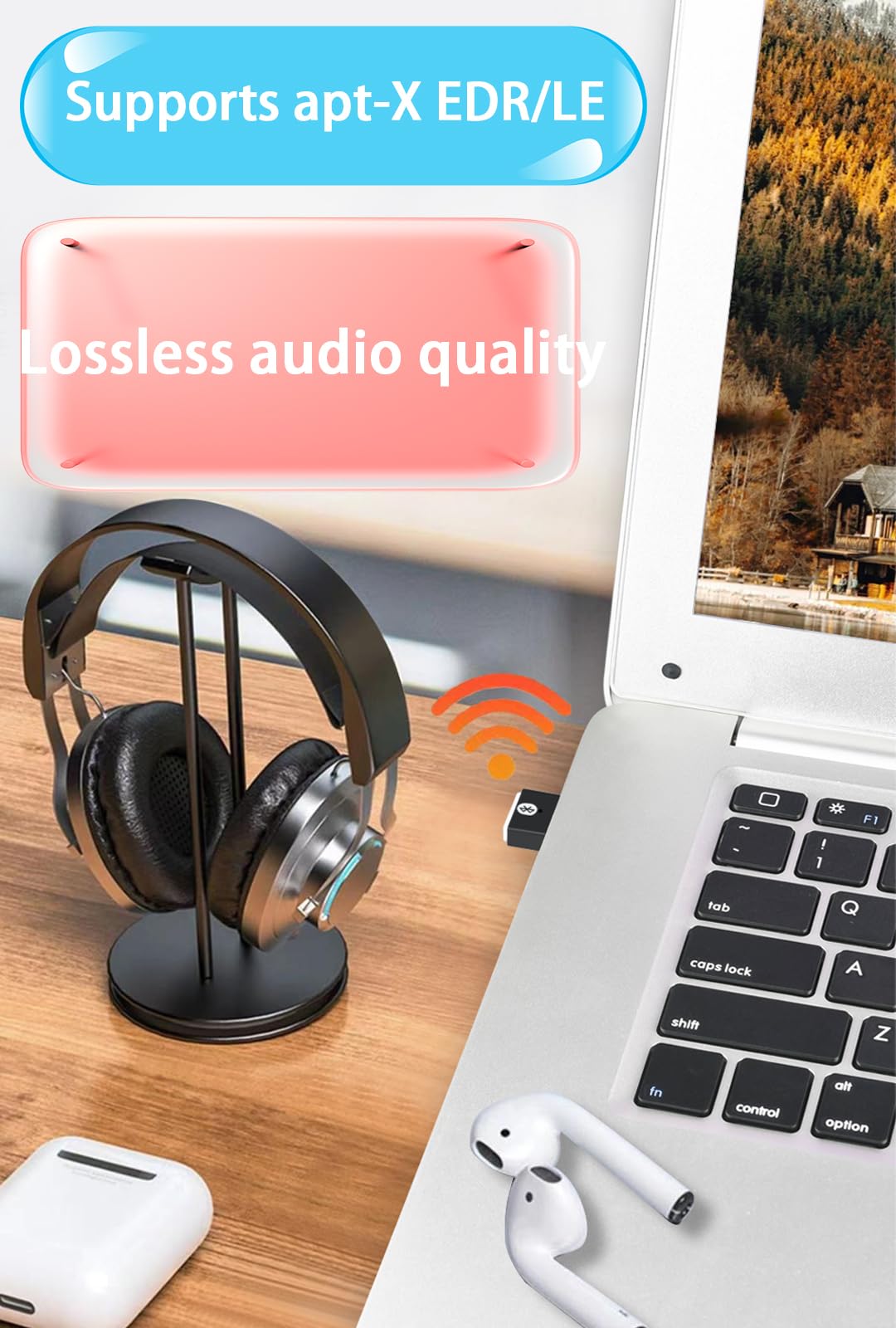 Garogyi Usb Bluetooth 5.3 Adapter For Pc Supports Windows 11/10/8.1/7,Plug &Play For Win11/10, Mini 5.3+Edr Bluetooth Dongle Rec