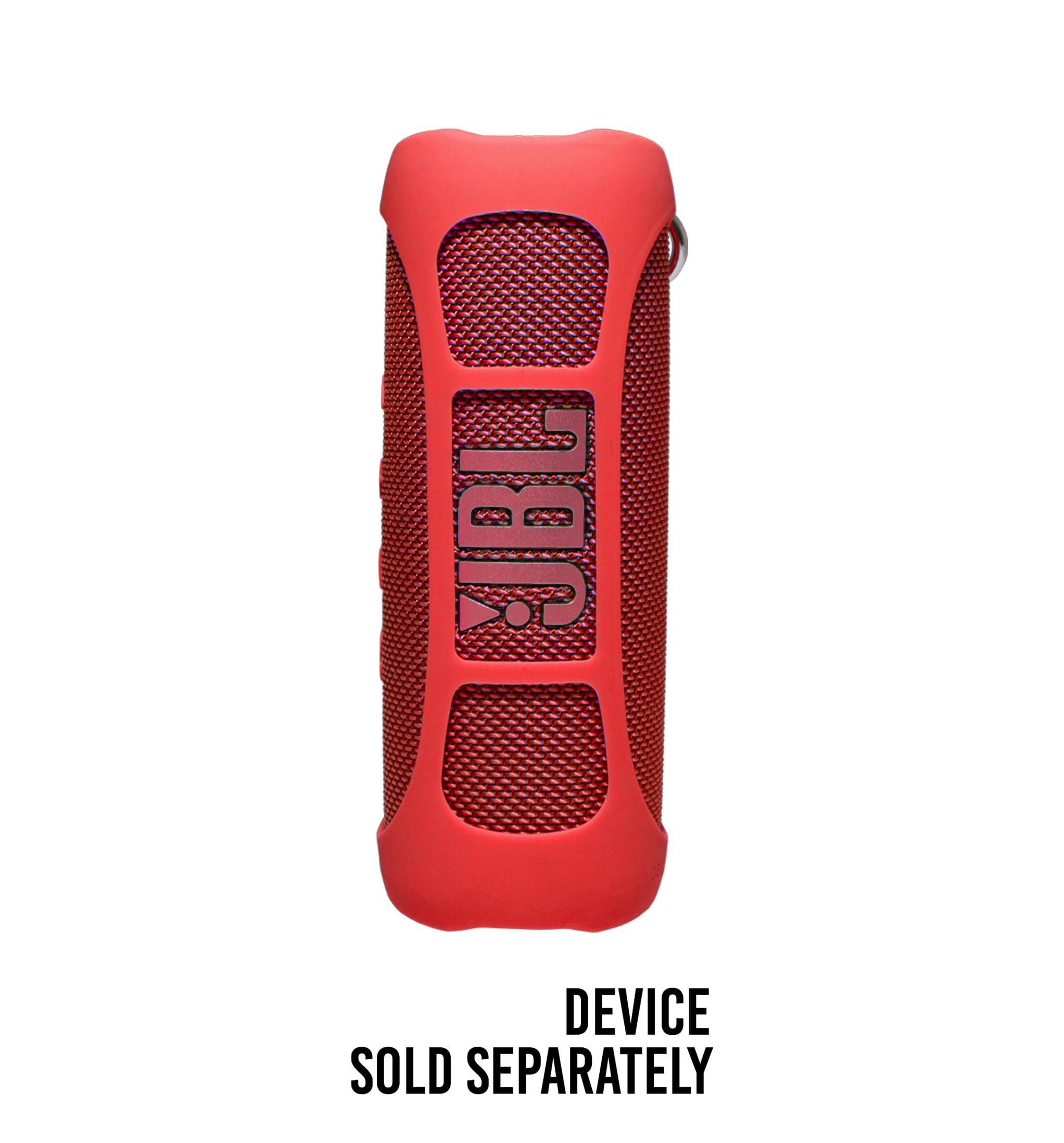 Silicone Cover Skin For Jbl Flip 6 Portable Bluetooth Speaker By Alltravel, Portable Full Protection Solution, Customized Skin With Color And Shape Matching (Red)