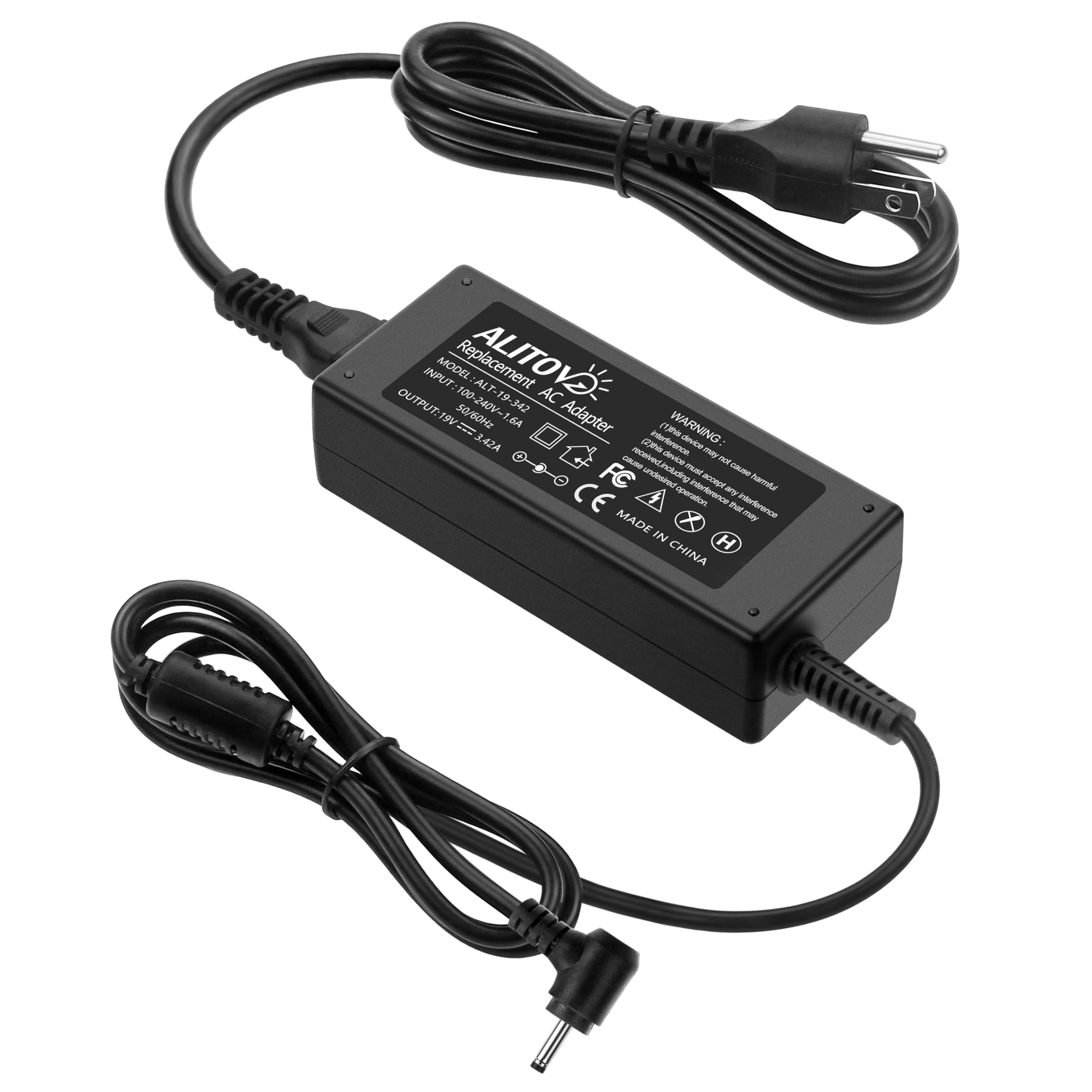 19V 3.42A 65W Laptop Charger For Acer N15Q8 N15Q9 N16P1 N20C5 Chromebook Cb3 Cb5 C738T C740 C720 C720P Aspire 1 Aspire 5 A515 54