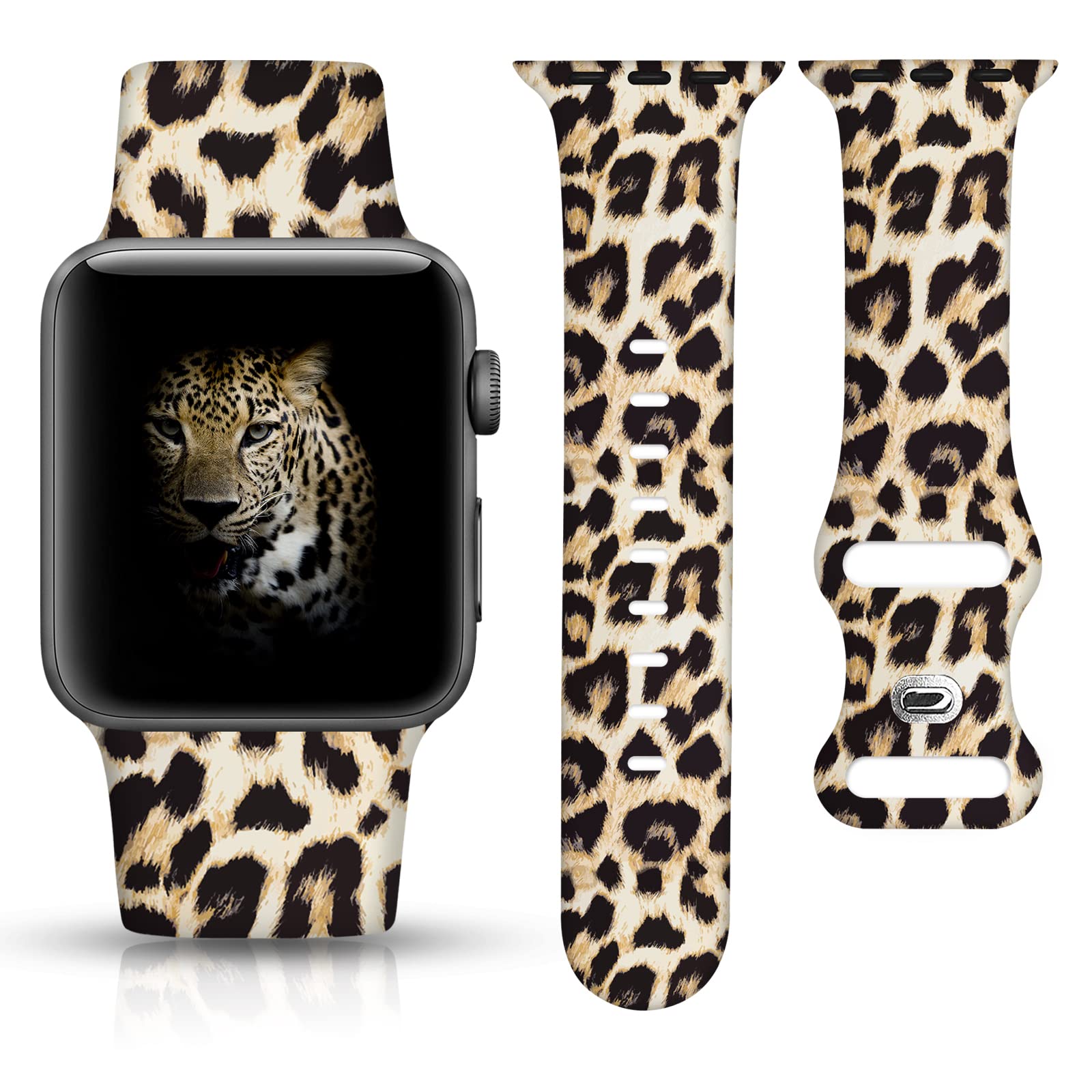 Compatible 44Mm Apple Watch Band For Women 38Mm 40Mm 41Mm 42Mm 45Mm, Iwatch Bands For Women Strap Wristbands Women Leopard Apple