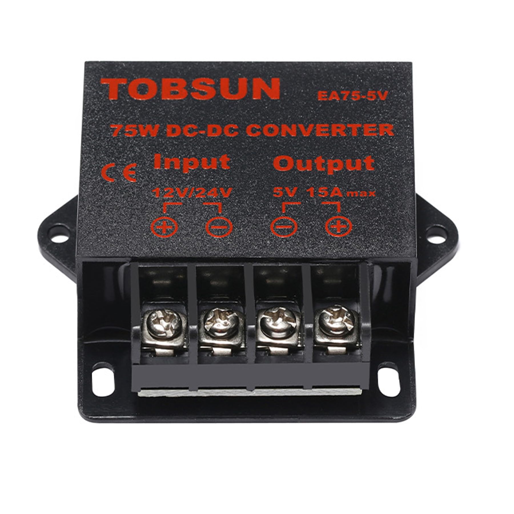 Mggi Dc/Dc 12V 24V To 5V 15A 75W Voltage Reducer Converter Regulator, Step Down Converter Regulator Dc To Dc Waterproof Power Su