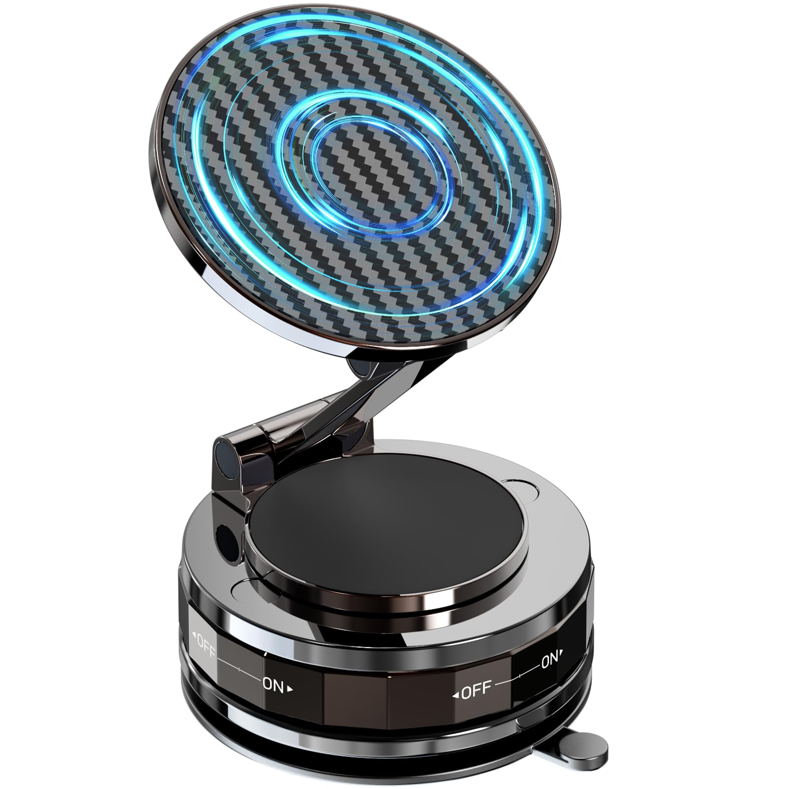 NZKEEYZI Phone Holders for Your car, Compatible with MagSafe, Ultra Vacuum Suction Cup Mount, 360 Rotation, Car Phone Holder Com