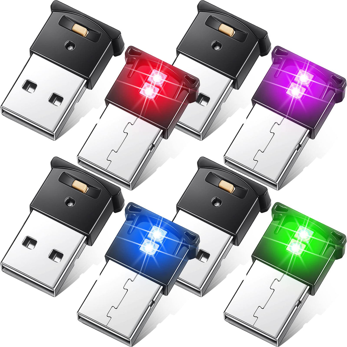 Mini Usb Led Light, Rgb Car Led Interior Lighting Dc 5V Smart Usb Led Atmosphere Light, Laptop Keyboard Light Home Office Decora